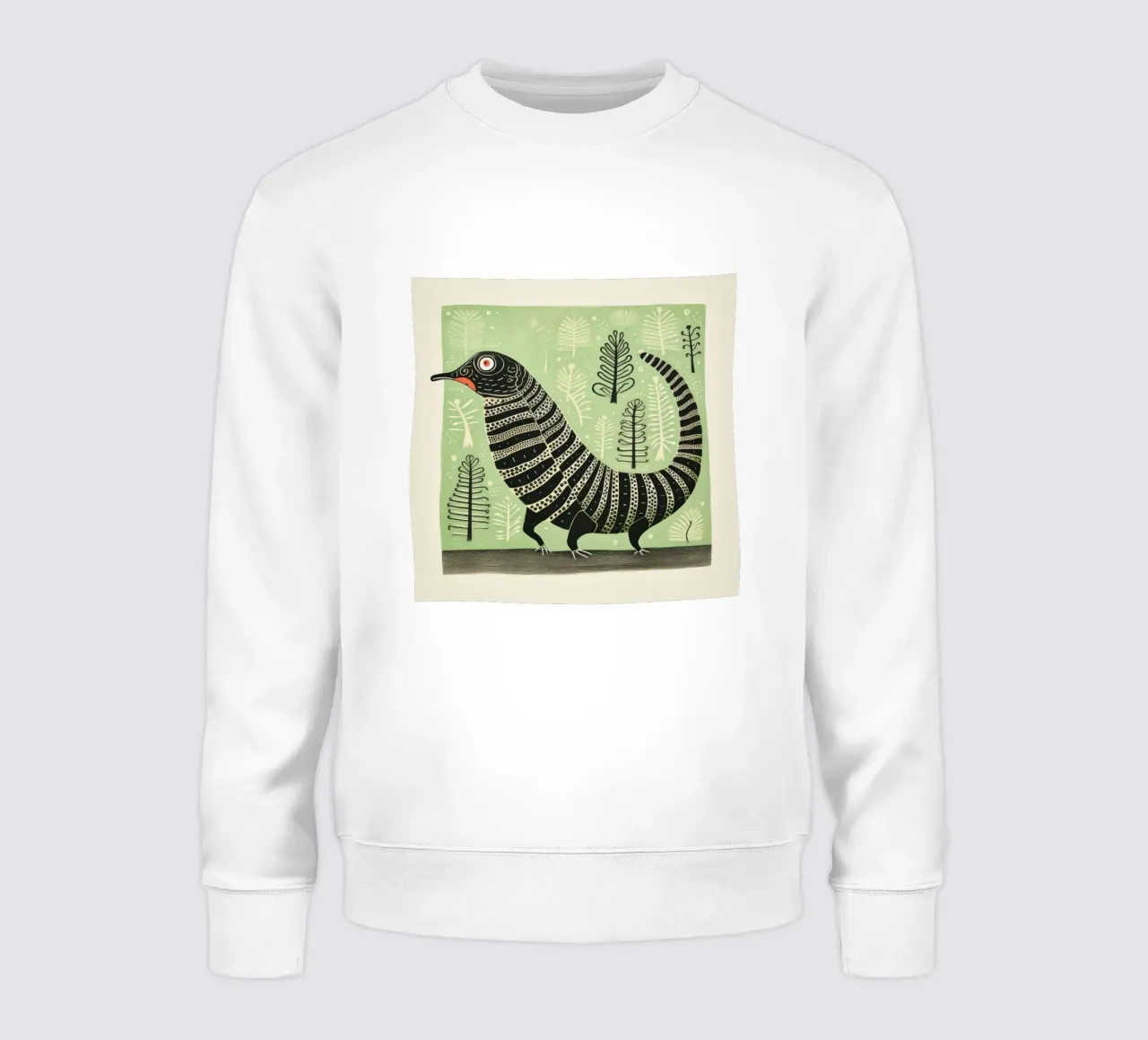 Millipede verde 4 felpa da Minimal Animal Art