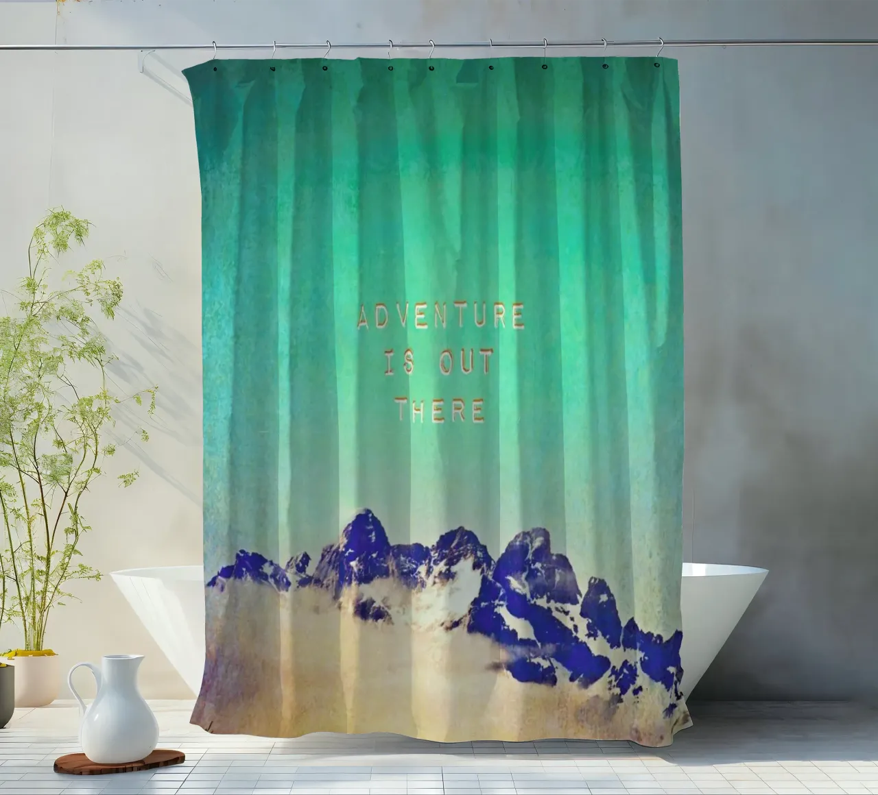 Adventure Is Out There tenda da doccia da Monika Strigel