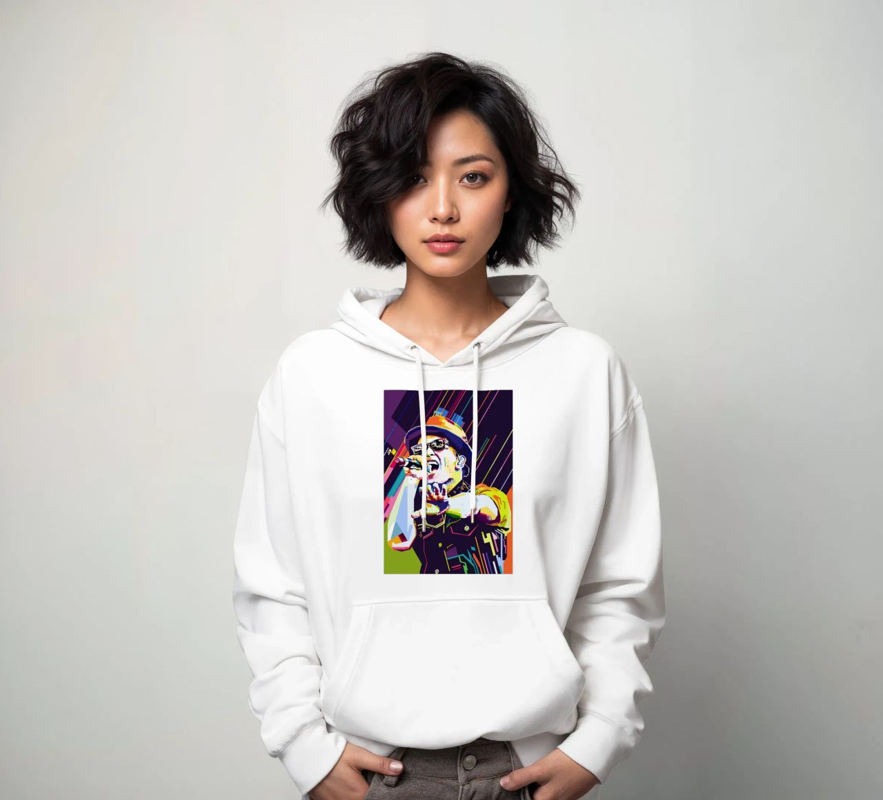 Bruno Mars Stile WPAP felpa con cappuccio da SW Artwork