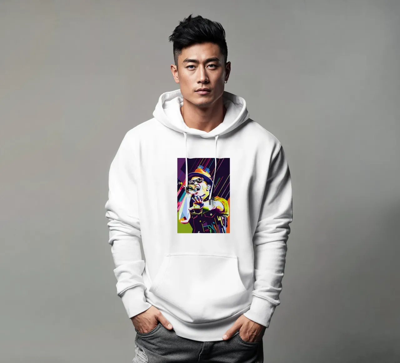 Bruno Mars Style WPAP sudadera con capucha de SW Artwork