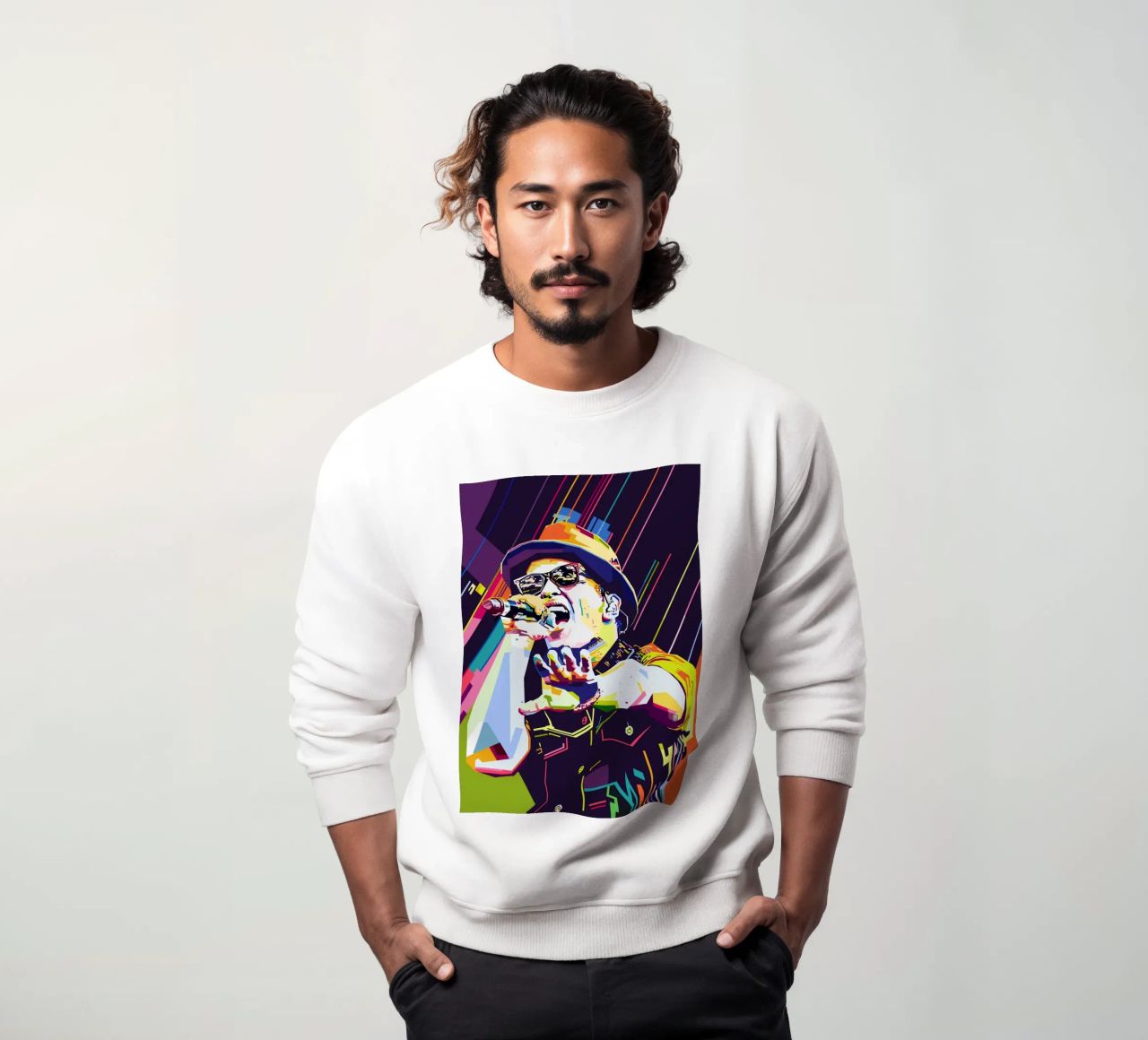 Bruno Mars Stile WPAP felpa da SW Artwork