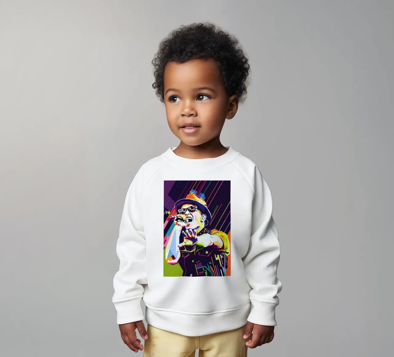 Bruno Mars Style WPAP sudadera de bebé de SW Artwork
