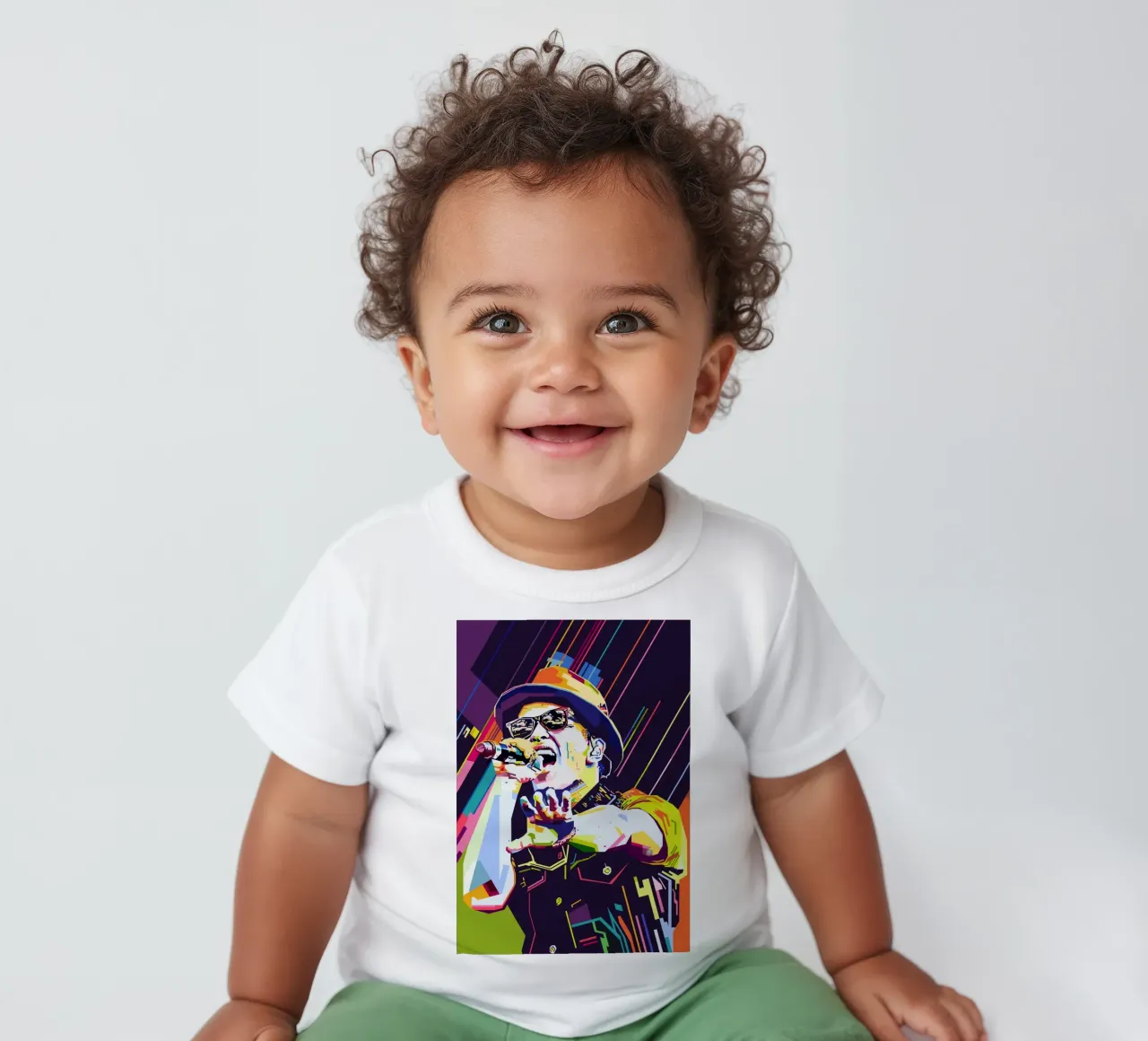 Bruno Mars Stile WPAP maglietta neonato da SW Artwork