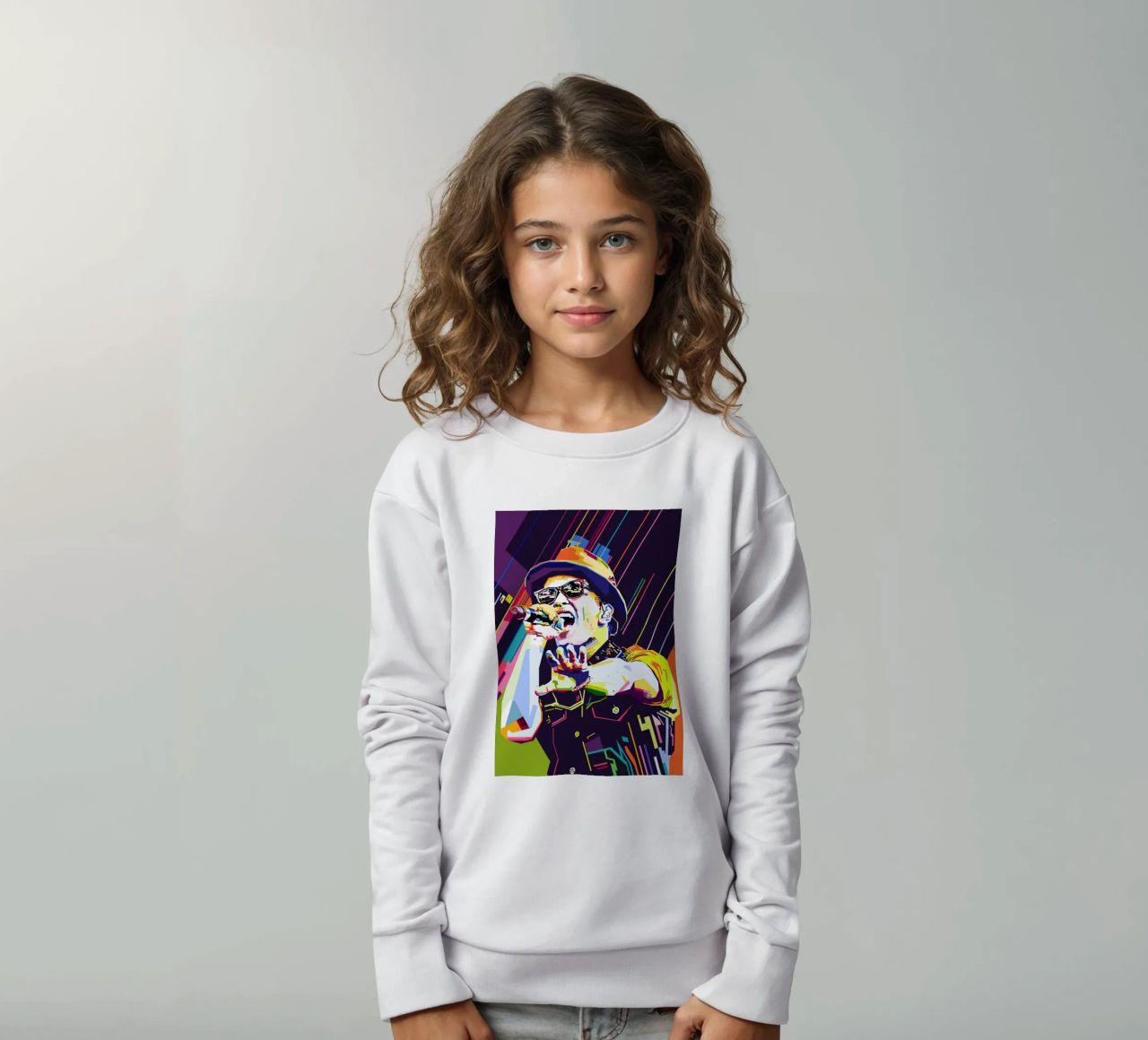 Bruno Mars Stile WPAP felpa bambino da SW Artwork