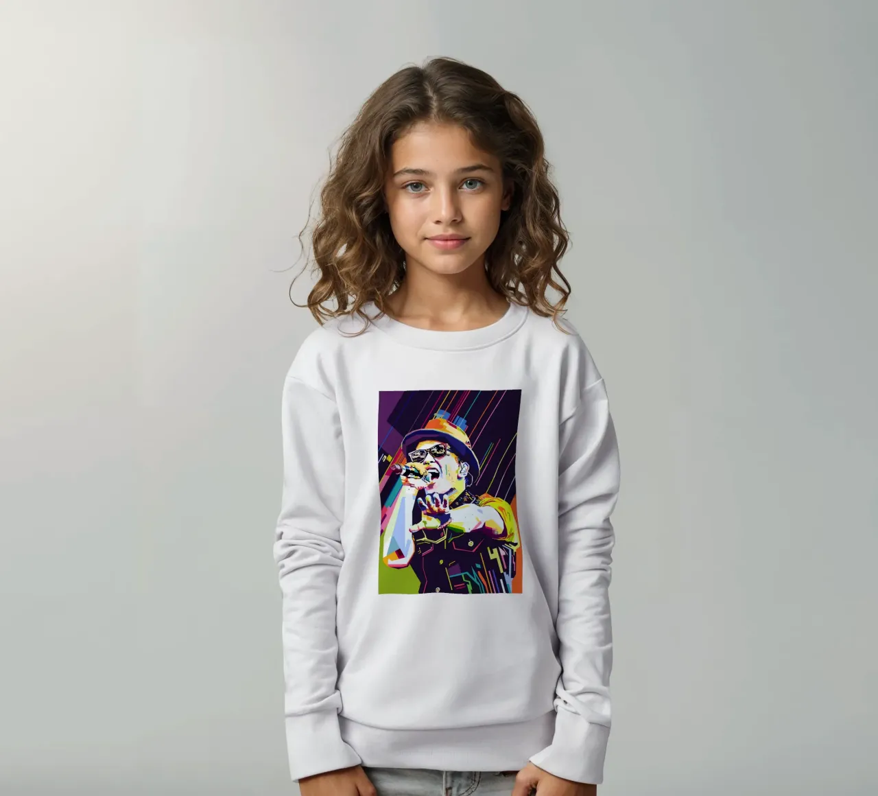 Bruno Mars Stile WPAP felpa bambino da SW Artwork
