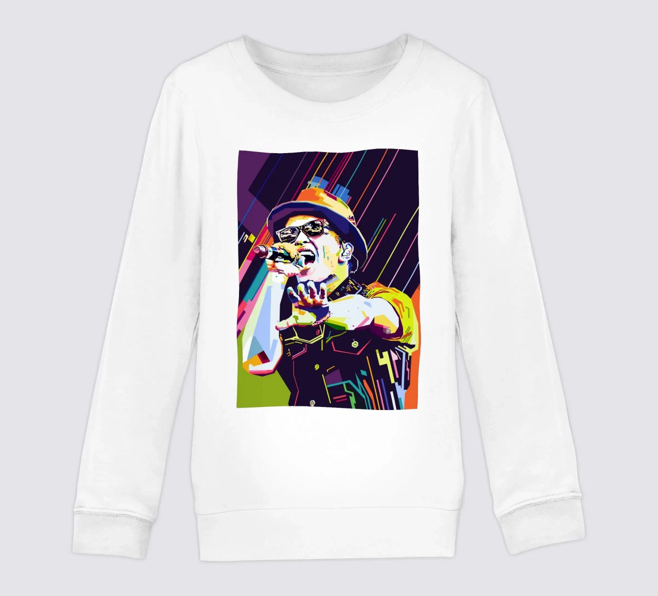 Bruno Mars Stile WPAP felpa bambino da SW Artwork