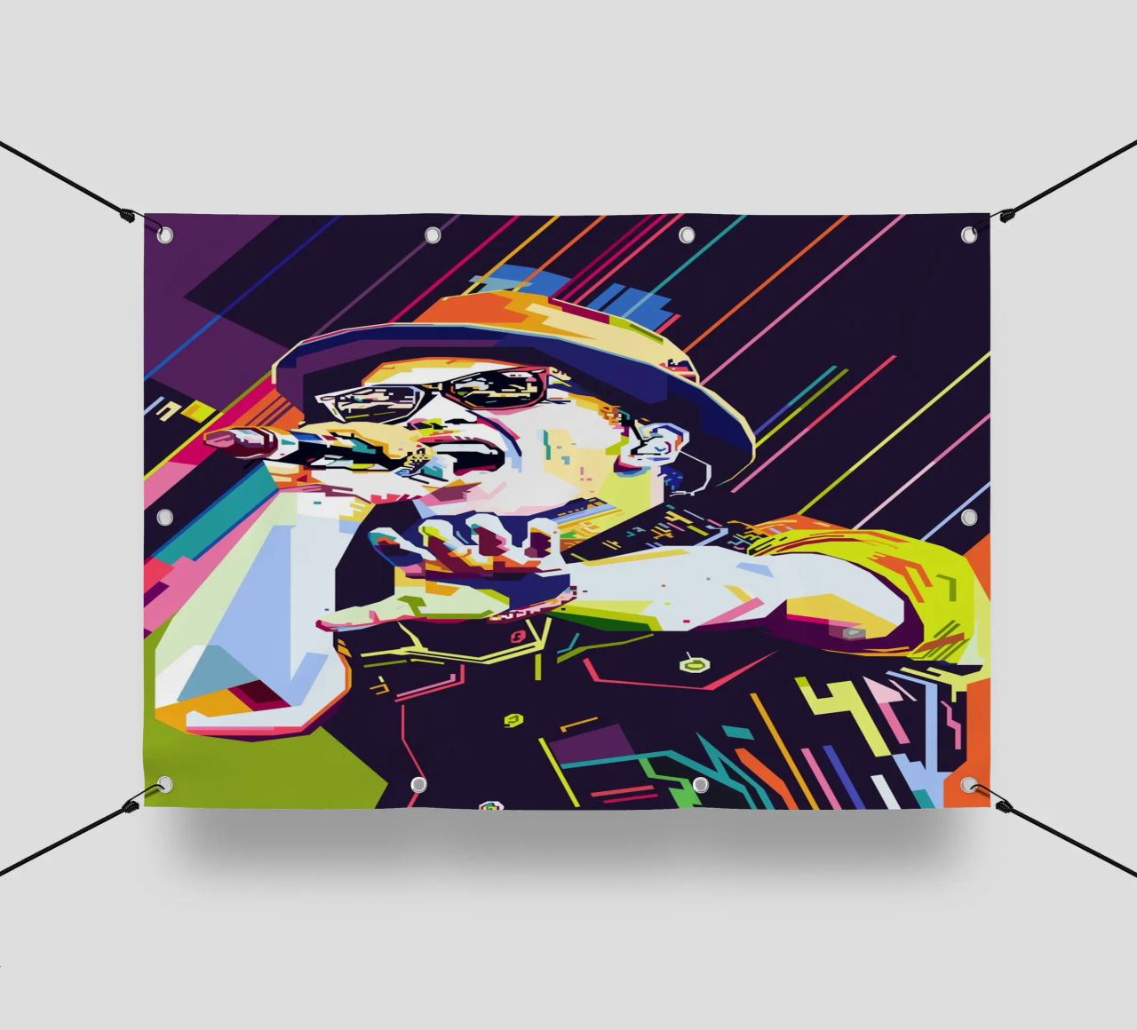 Bruno Mars Stile WPAP telo in pvc da SW Artwork