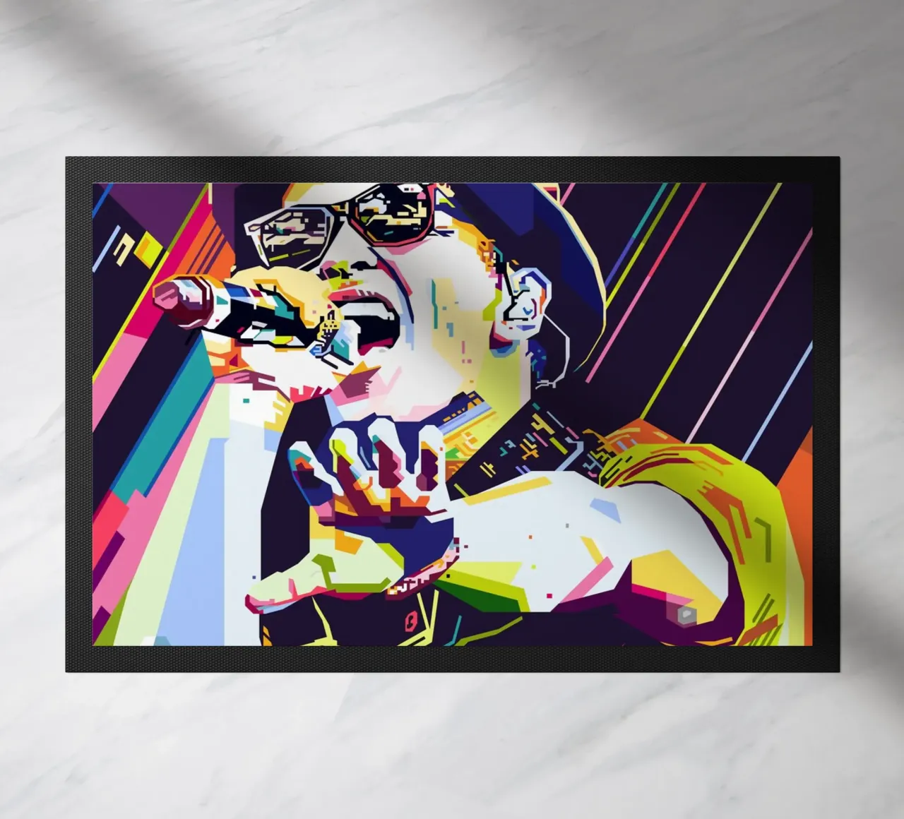 Bruno Mars Style WPAP Fußmatte von SW Artwork