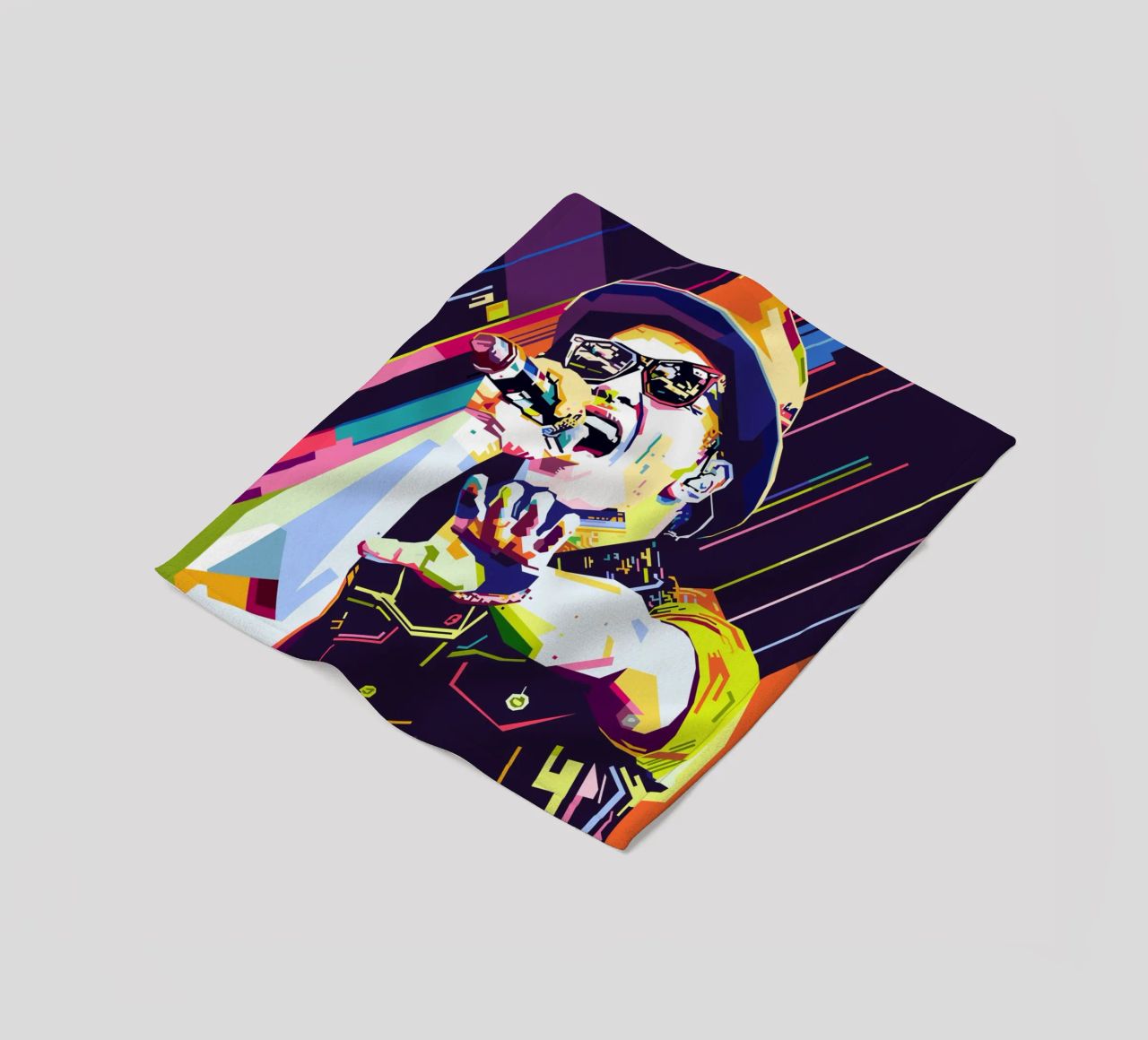 Bruno Mars Stile WPAP coperta in pile da SW Artwork