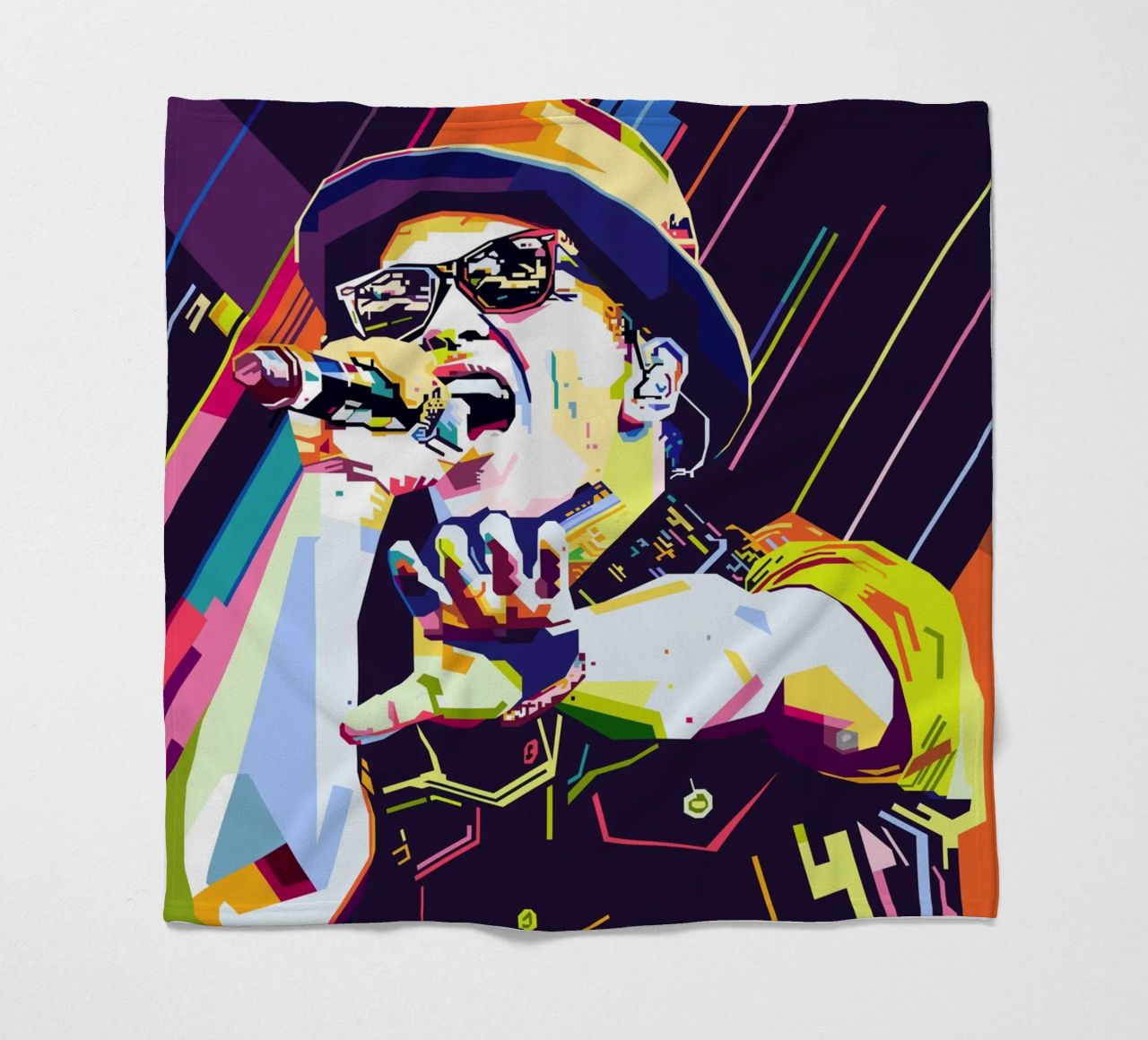Bruno Mars Stile WPAP coperta in pile da SW Artwork