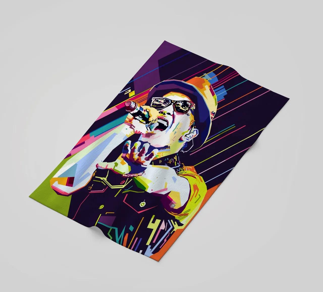Bruno Mars Stile WPAP telo mare da SW Artwork