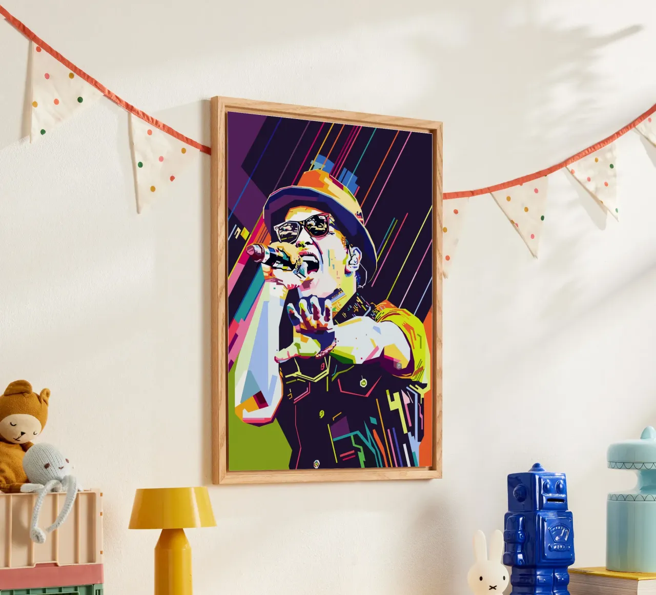 Bruno Mars Style WPAP Acryl-Glas von SW Artwork