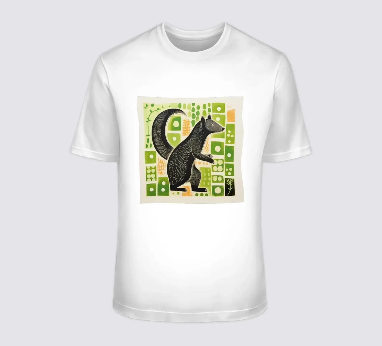 Mangusta verde 2 t-shirt da Minimal Animal Art