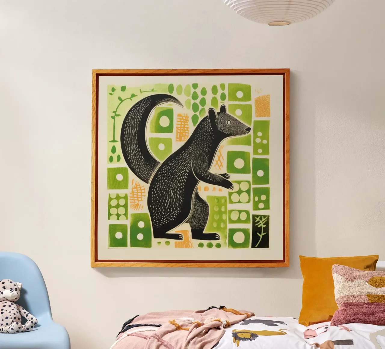 Mangusta verde plexiglass da Minimal Animal Art