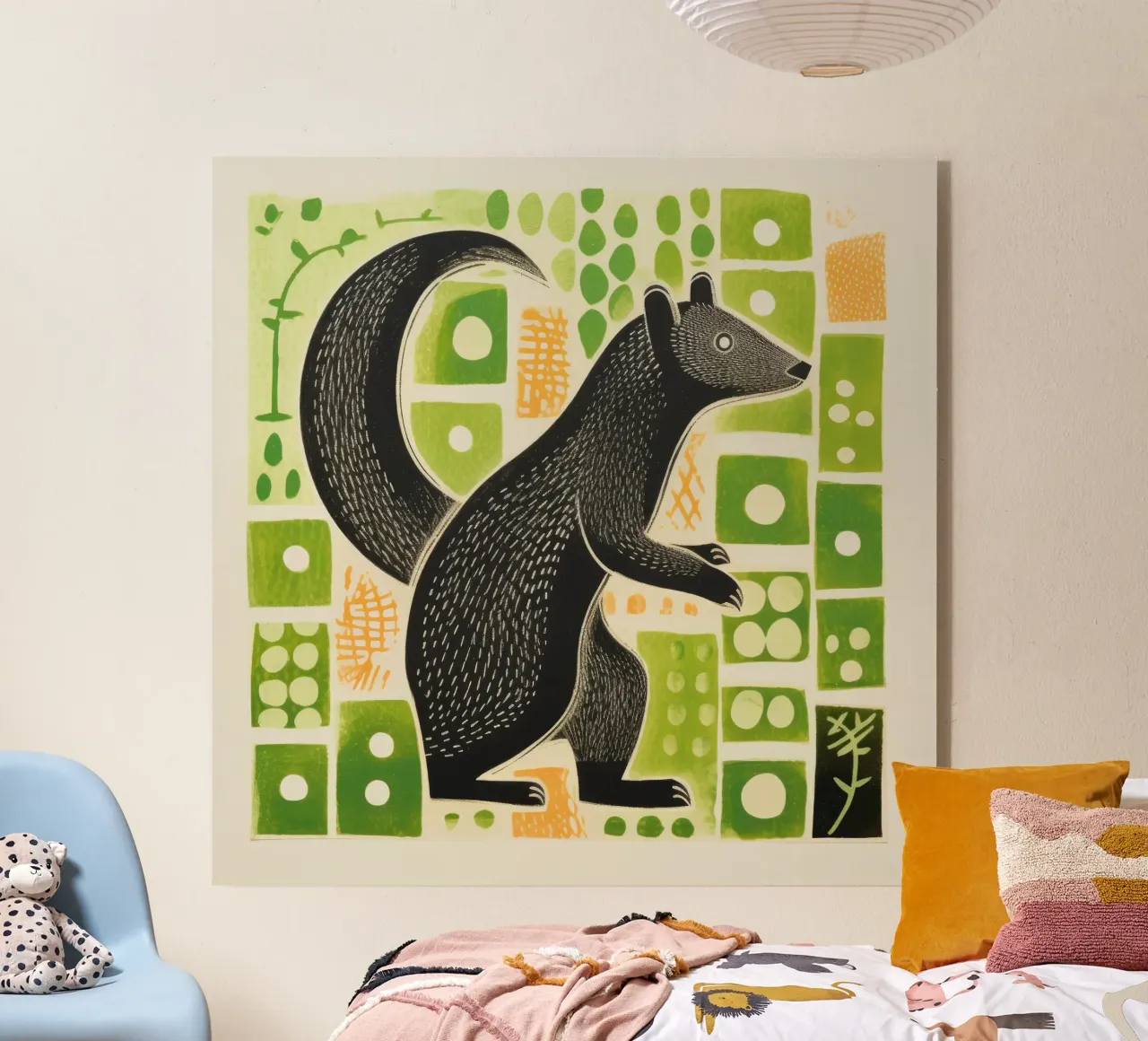 Mangusta verde plexiglass da Minimal Animal Art