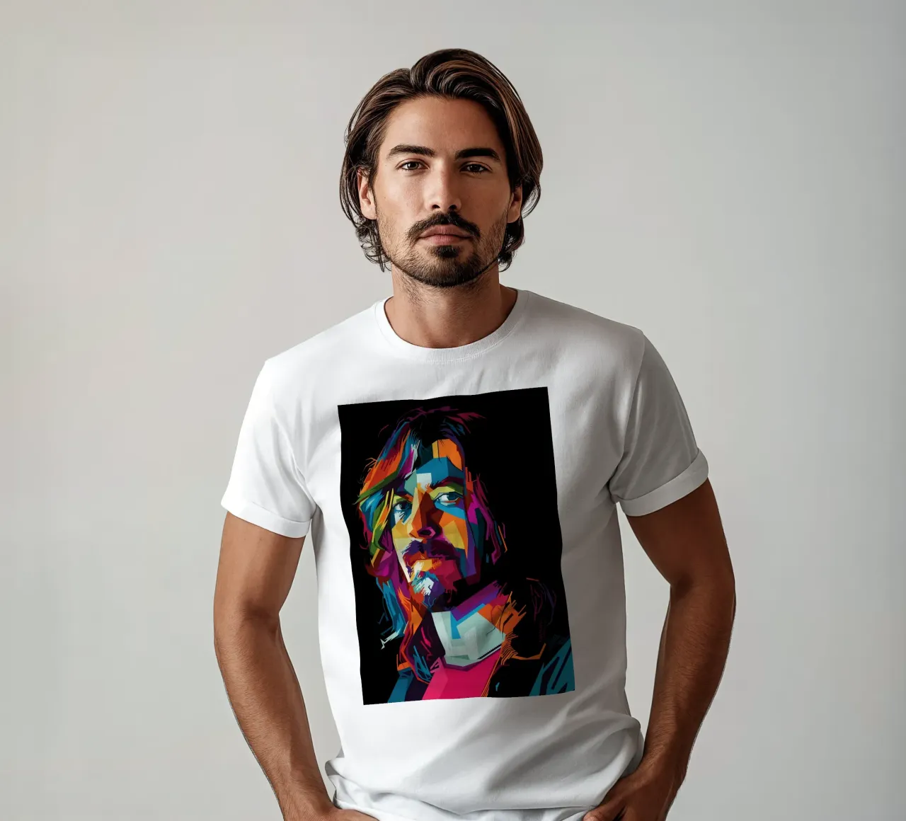 Stile Dave Grohl WPAP t-shirt da SW Artwork