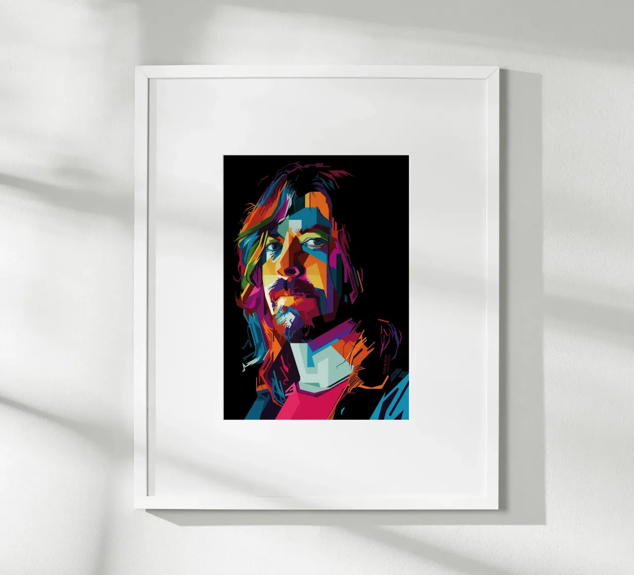 Stile Dave Grohl WPAP carta hahnemühle da SW Artwork