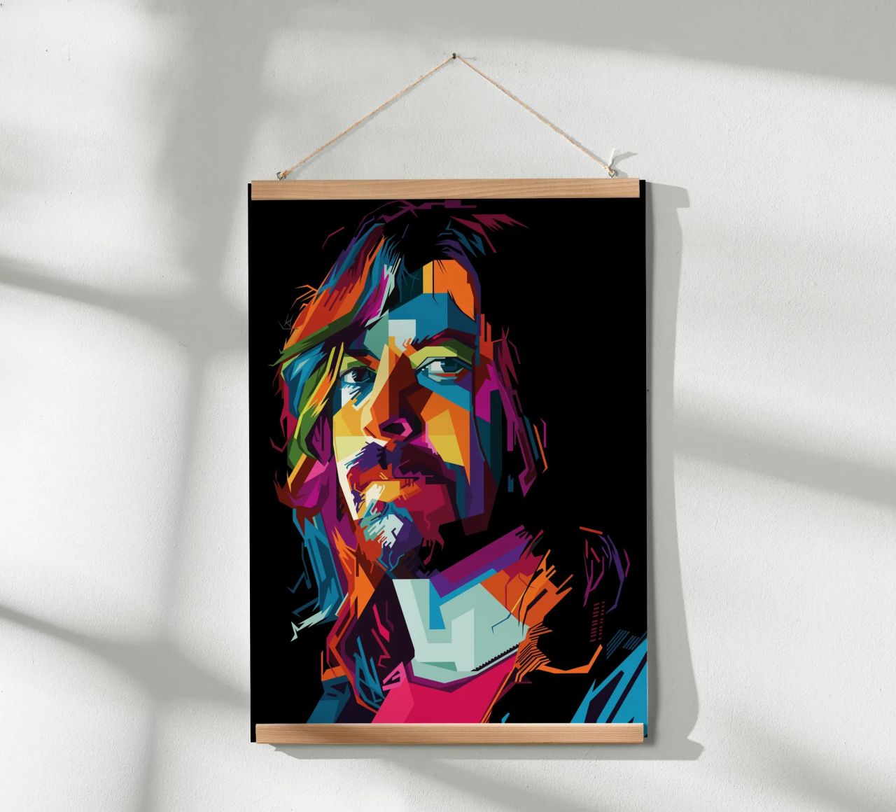 Stile Dave Grohl WPAP poster da SW Artwork