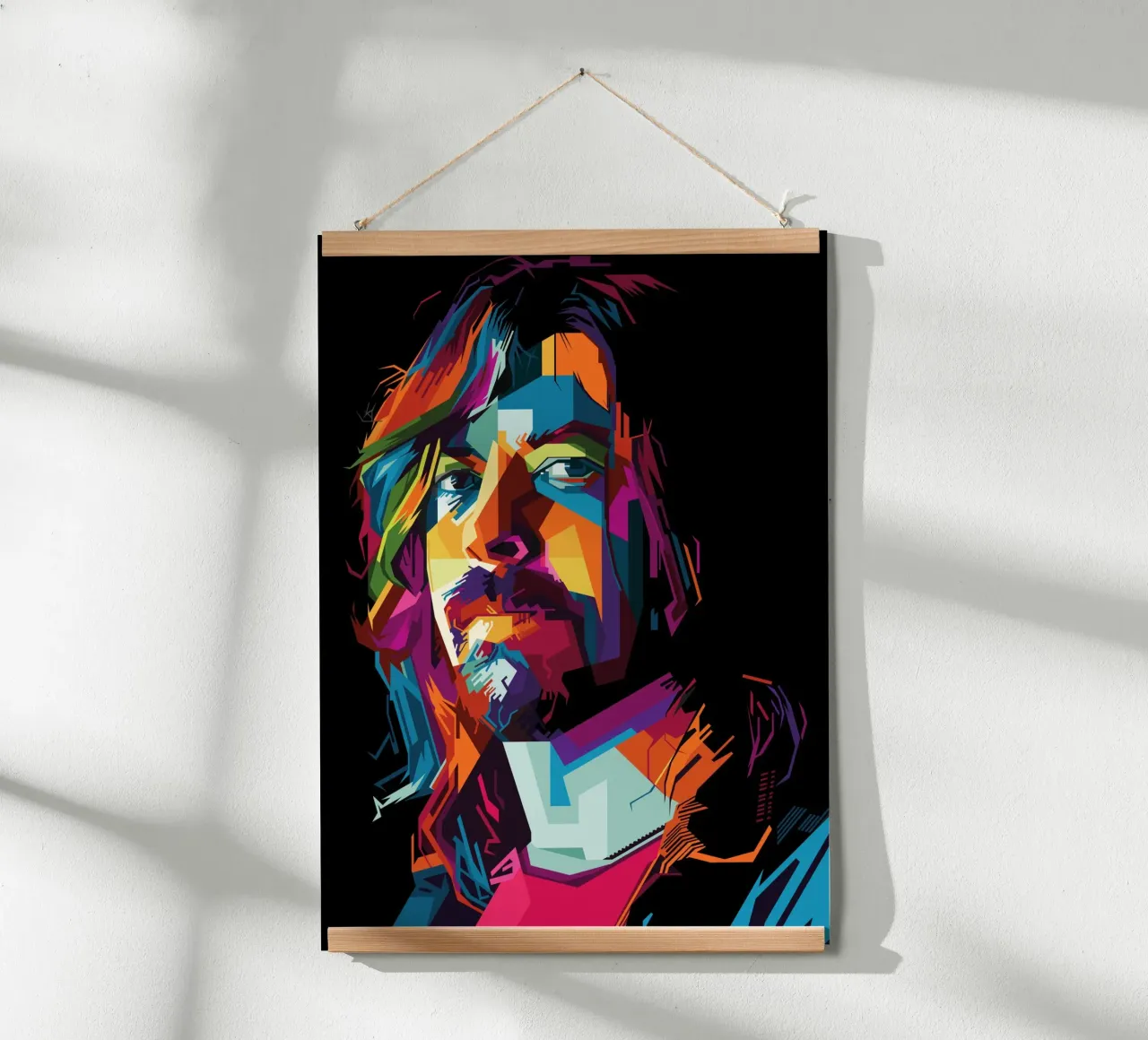 Stile Dave Grohl WPAP carta hahnemühle da SW Artwork