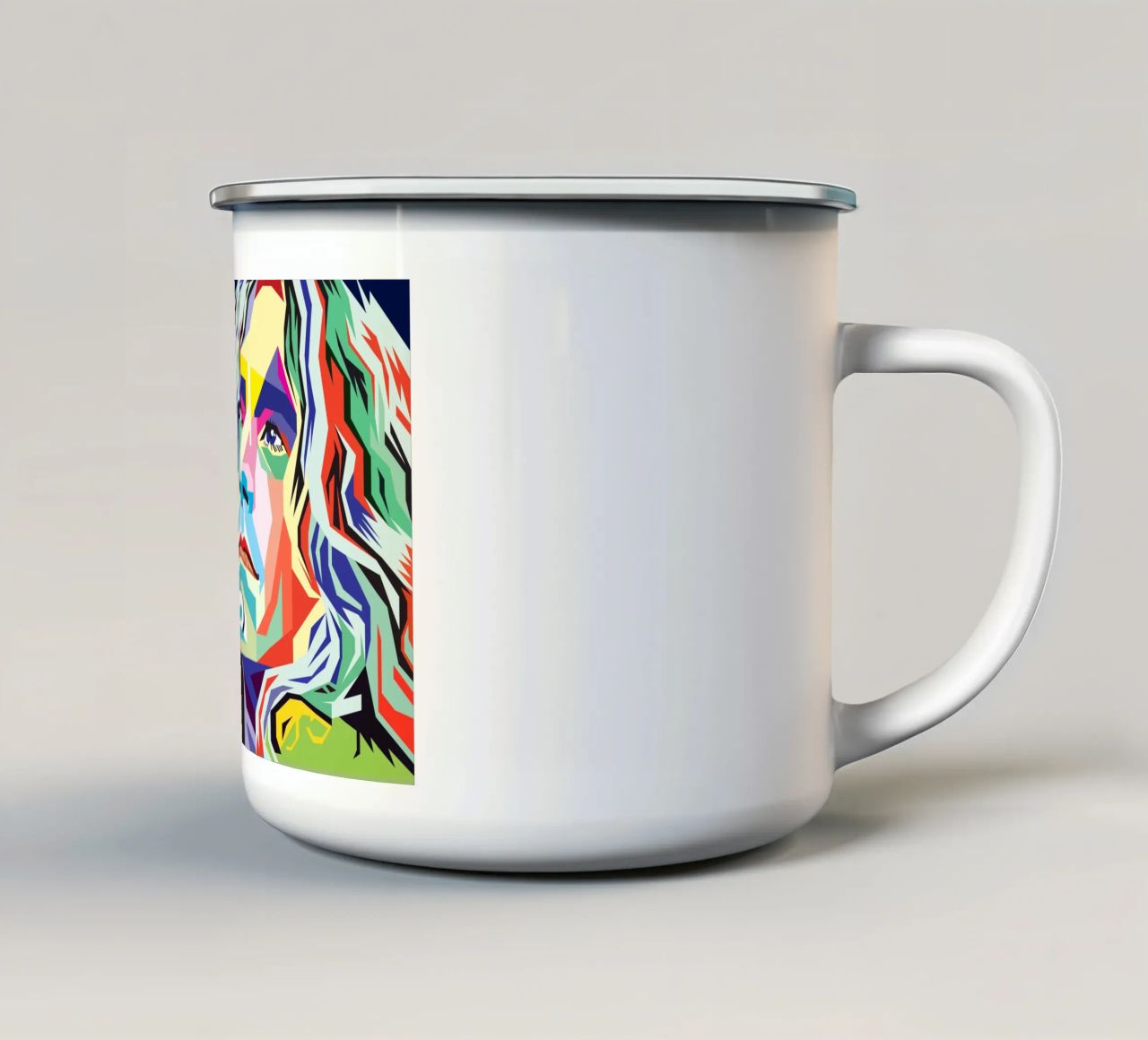 Stile Robert Plant WPAP tazza in smalto da SW Artwork