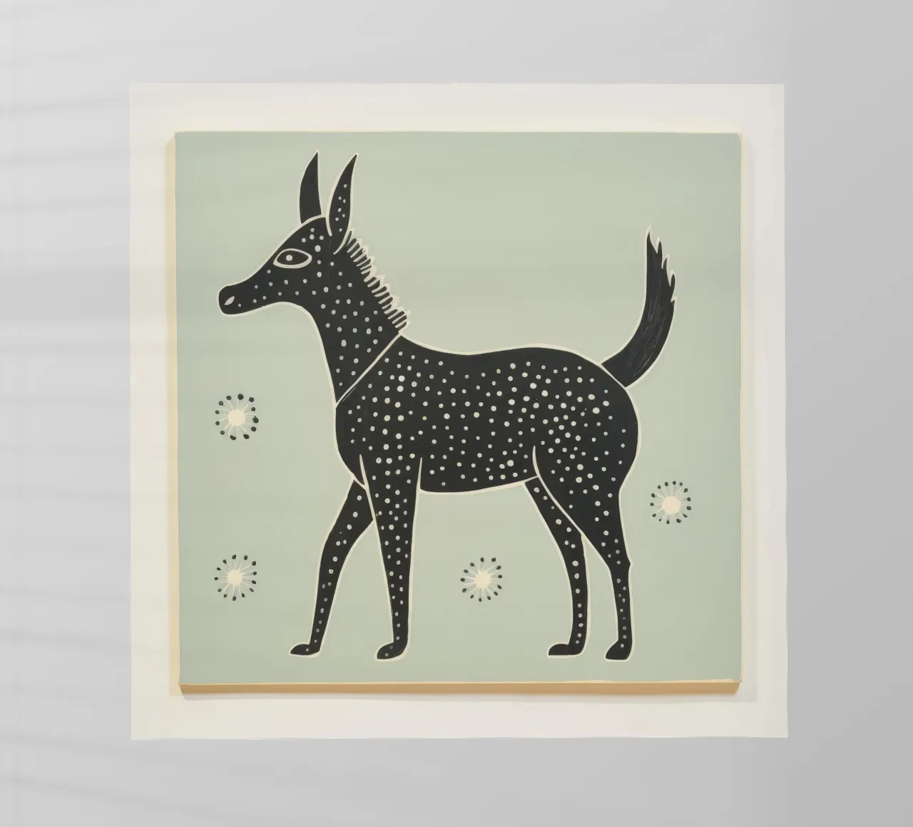 Mulo verde pellicola backlit da Minimal Animal Art