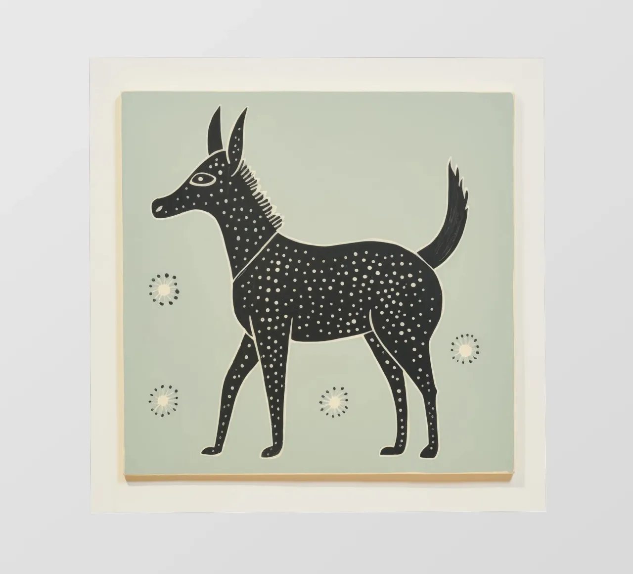 Mulo verde 1 telo in pvc da Minimal Animal Art