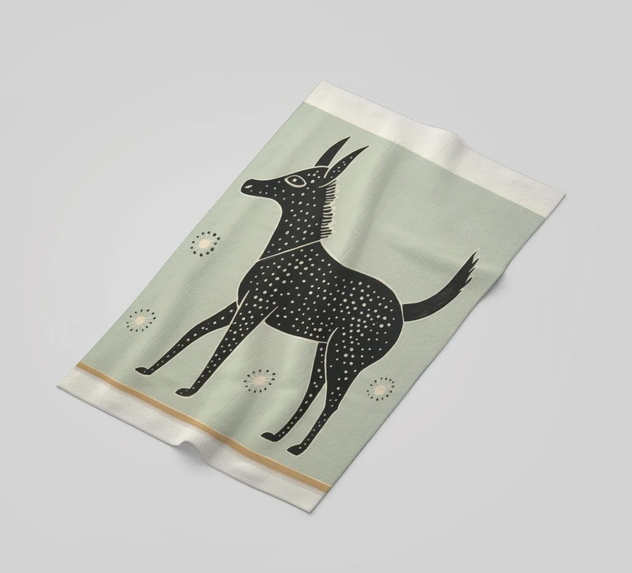 Mulo verde 1 telo mare da Minimal Animal Art