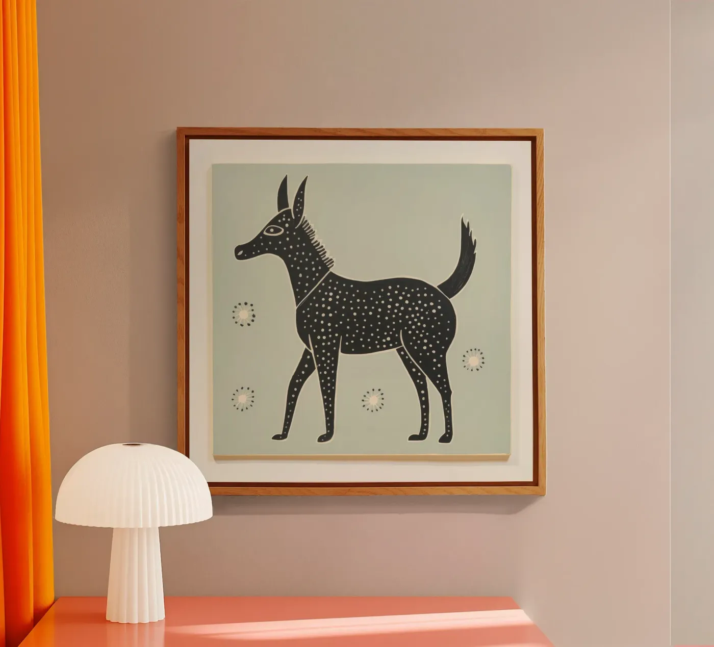 Mule verte plexiglas de Minimal Animal Art