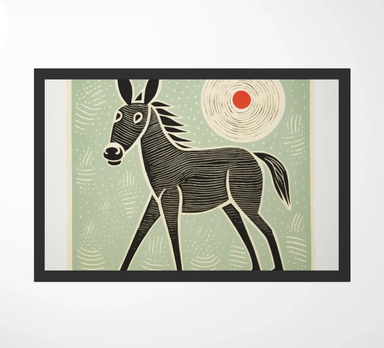 Mulo verde 2 zerbino da Minimal Animal Art