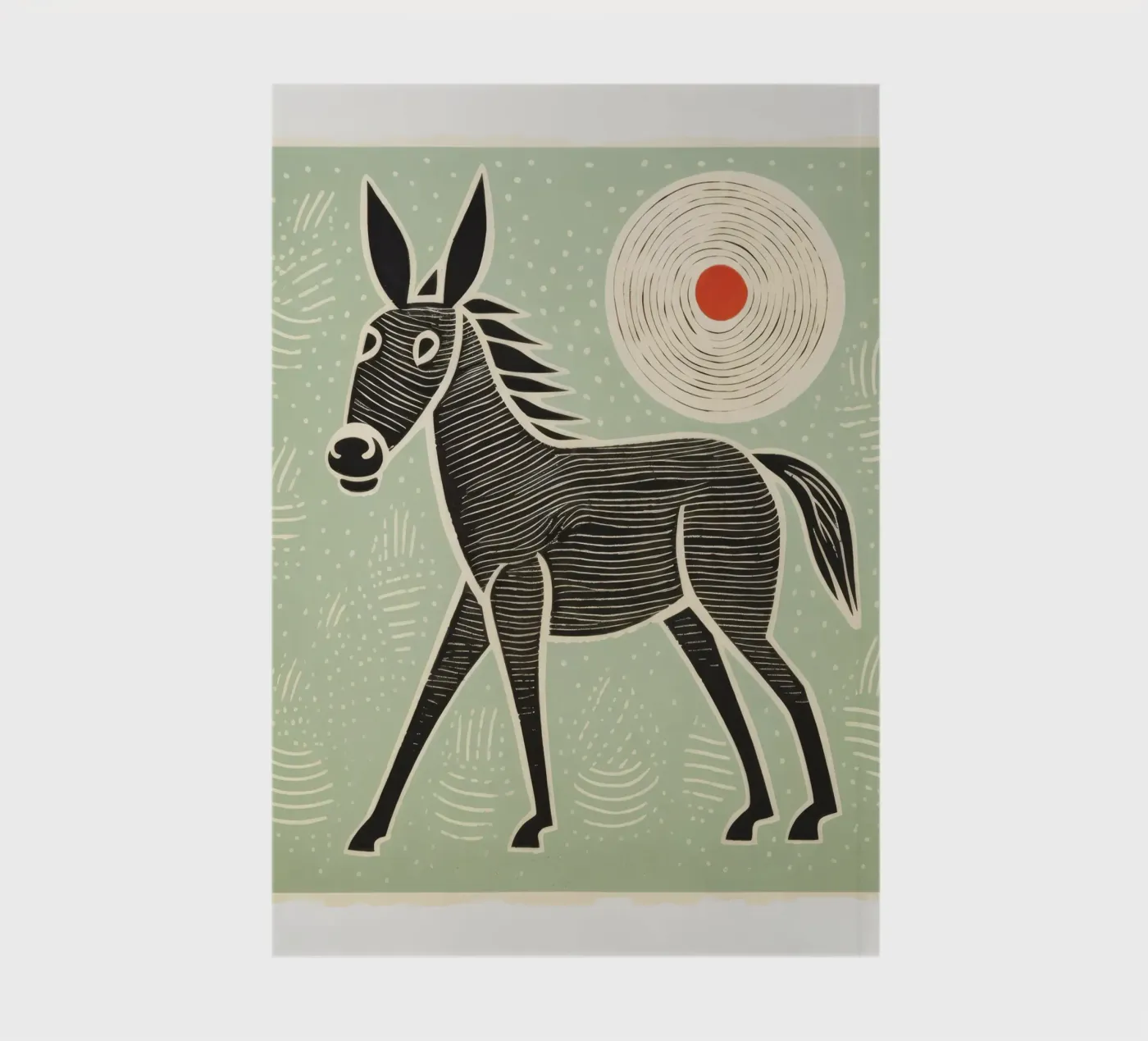 Green Mule notebook by Minimal Animal Art