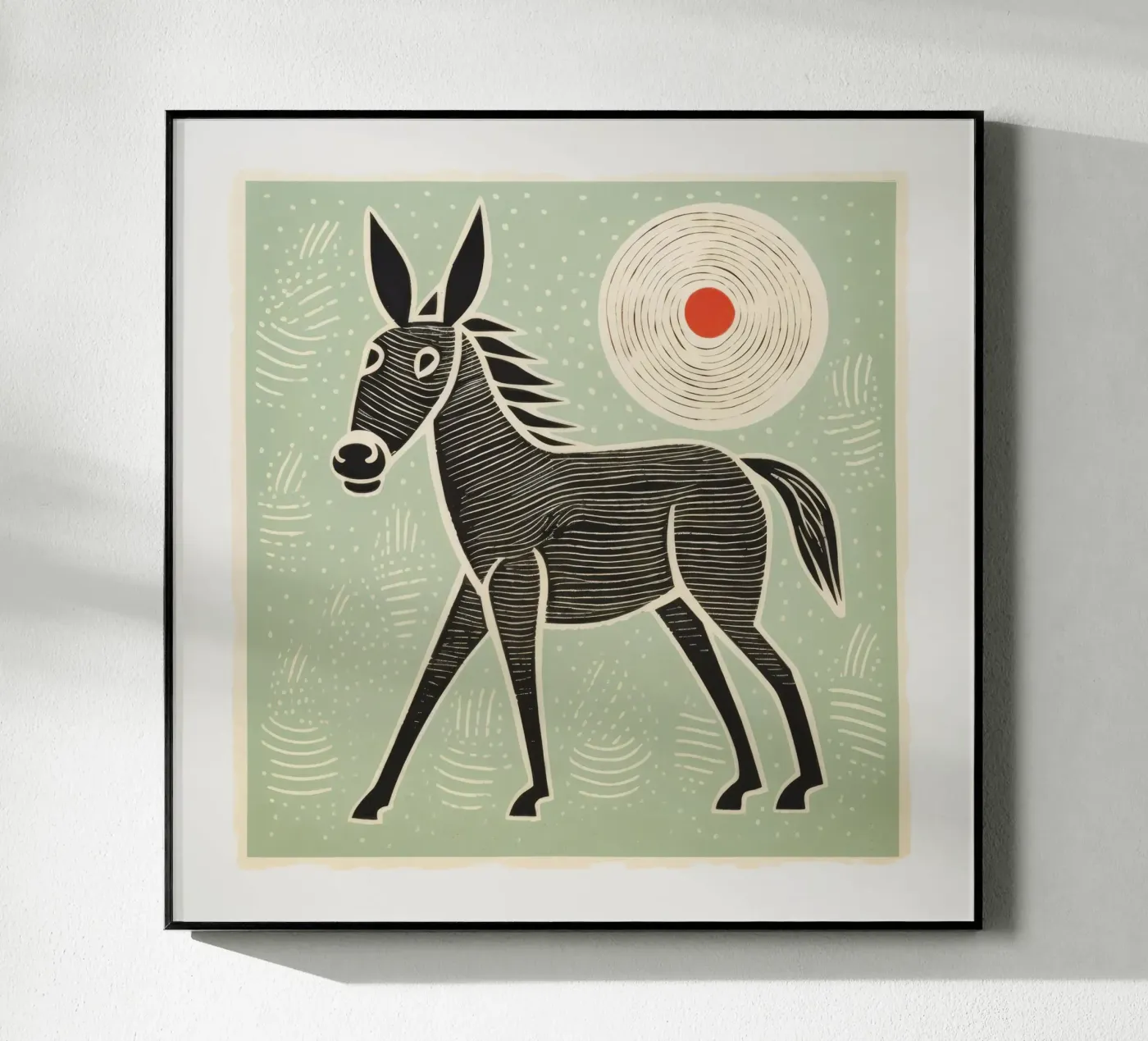 Mulo verde plexiglass da Minimal Animal Art