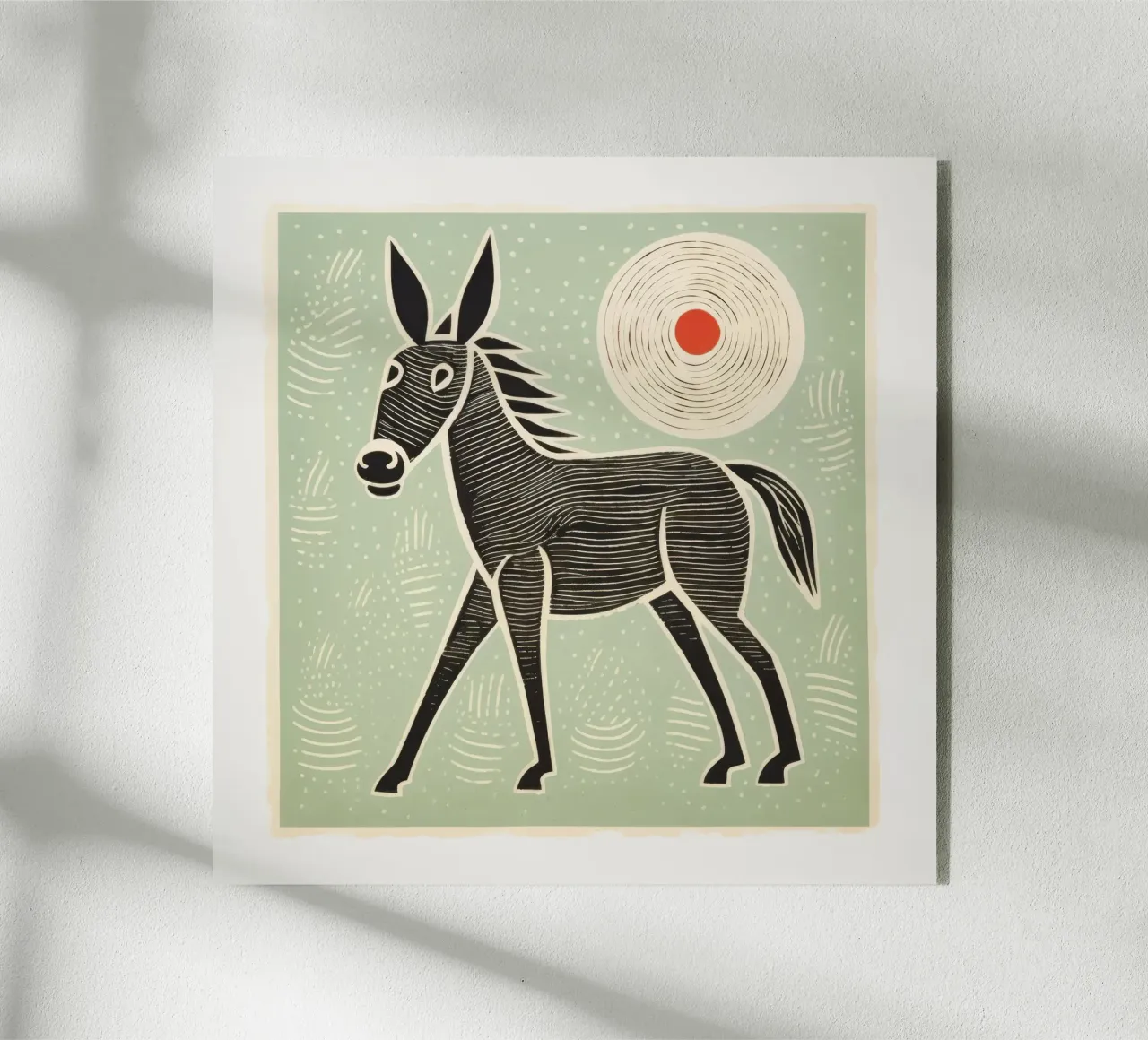 Mulo verde plexiglass da Minimal Animal Art