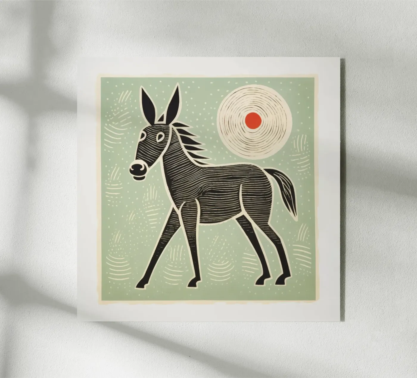 Mulo verde plexiglass da Minimal Animal Art