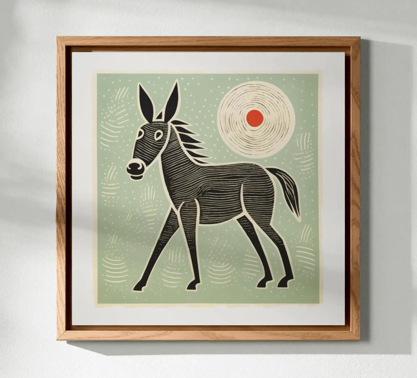 Mulo verde pannello forex da Minimal Animal Art