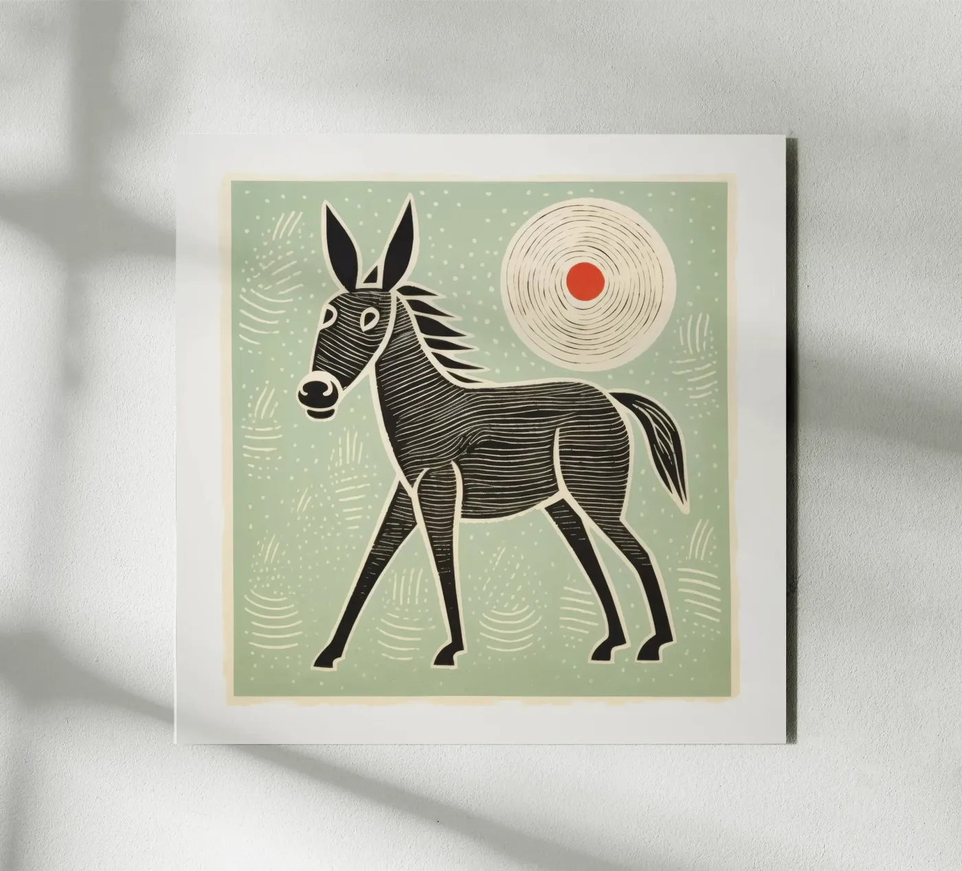 Mulo verde pannello forex da Minimal Animal Art