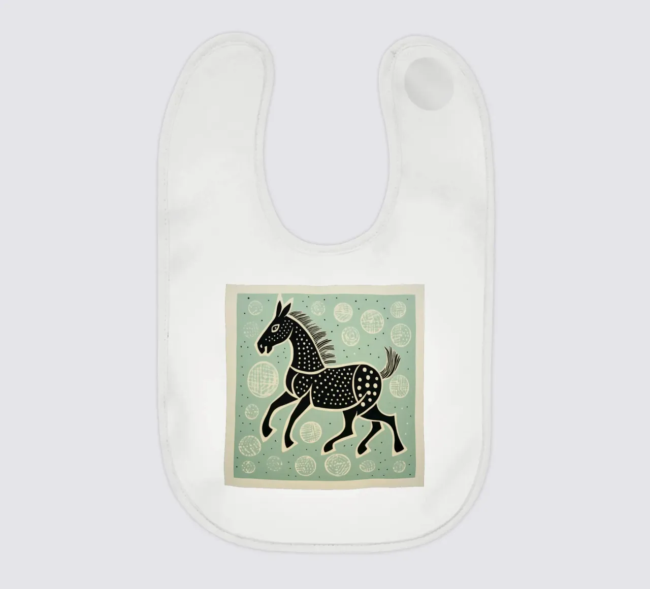 Mulo verde bavaglino da Minimal Animal Art