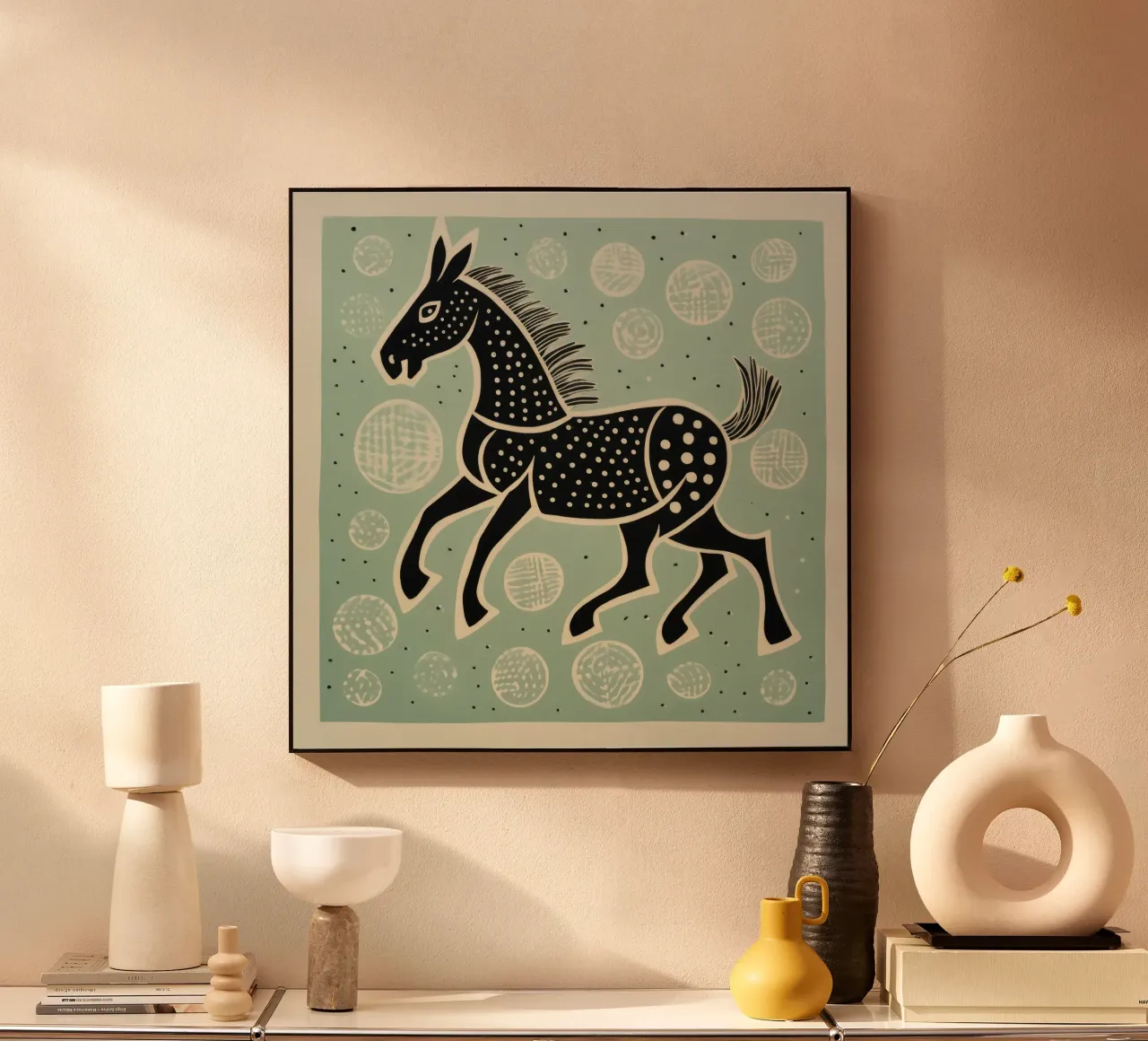 Mulo verde plexiglass da Minimal Animal Art