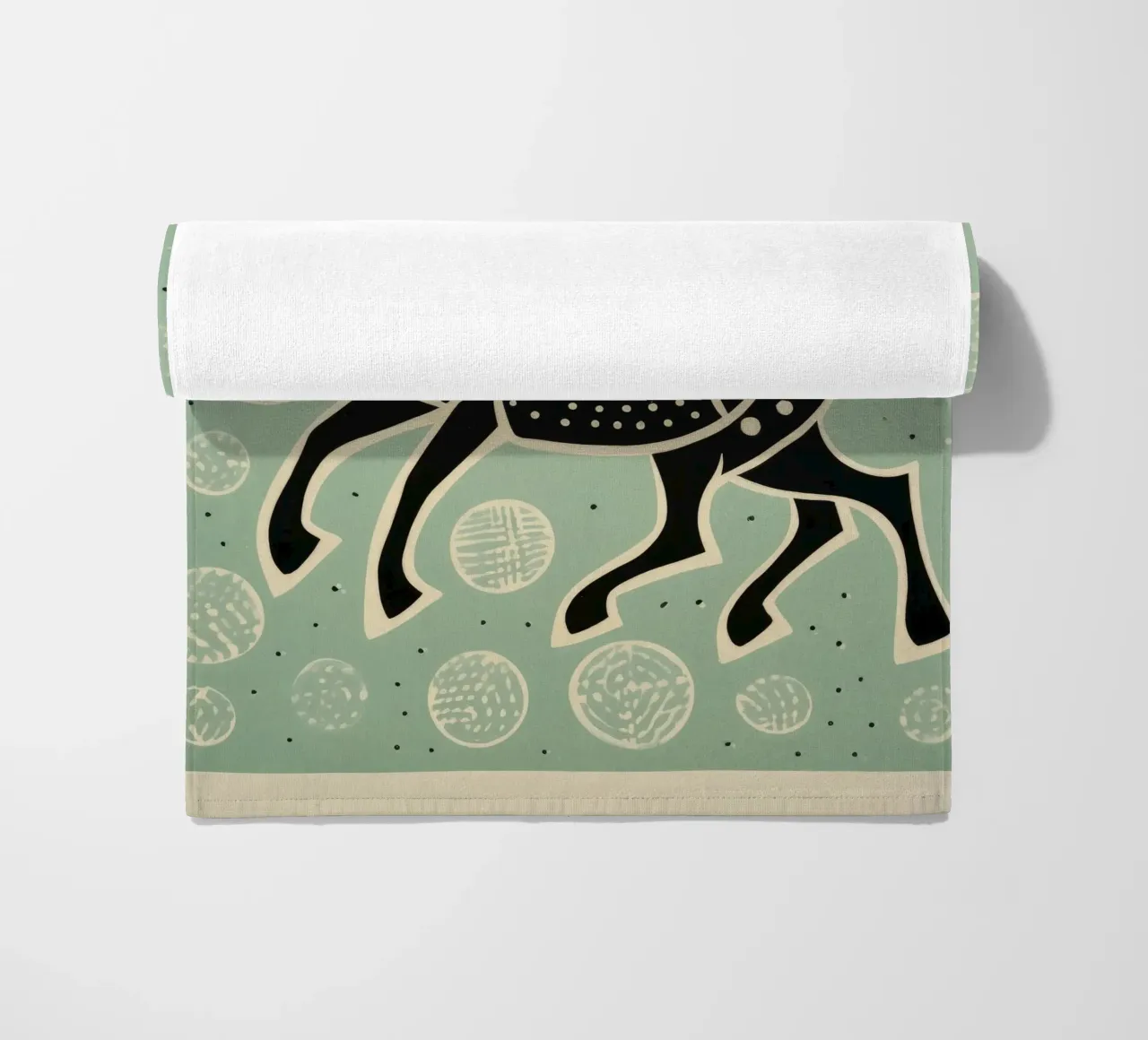 Mulo verde 4 telo mare da Minimal Animal Art