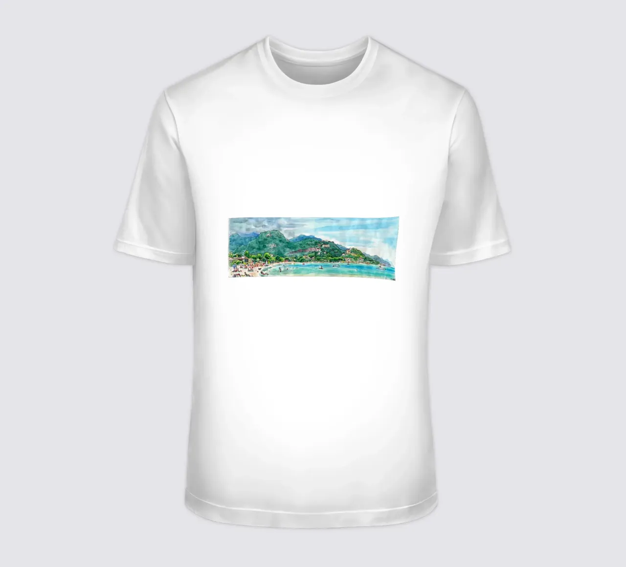 Spiaggia di Favone in Corsica t-shirt da C.WILL