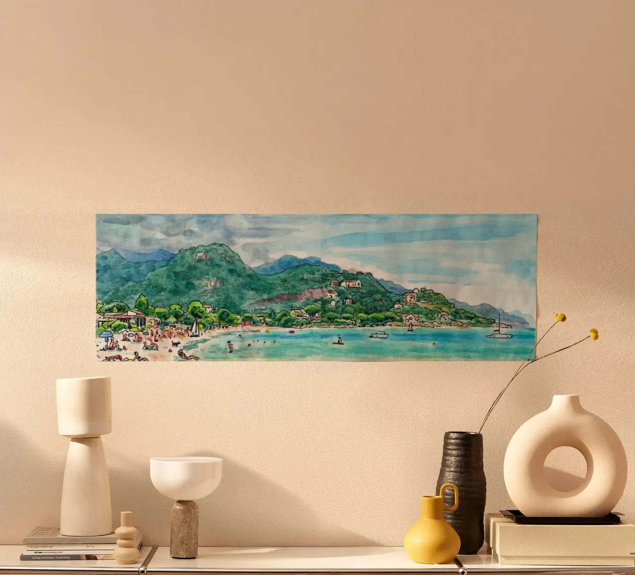 Spiaggia di Favone in Corsica carta hahnemühle da C.WILL