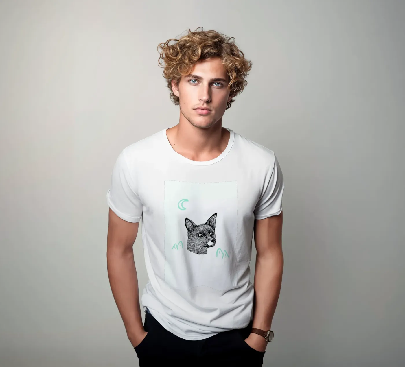 Celestial Fox t-shirt da Daniela Roessler