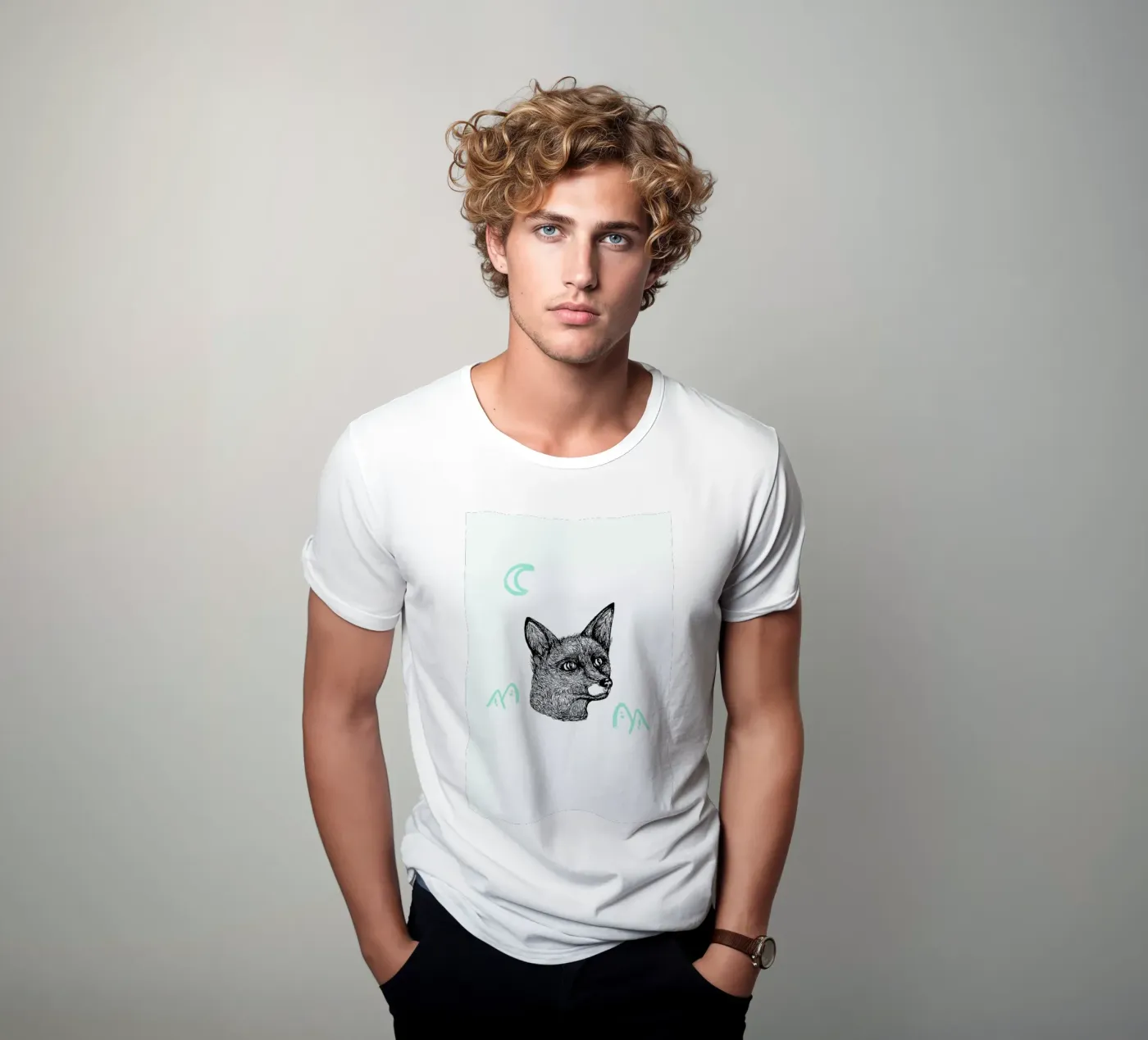 Celestial Fox t-shirt da Daniela Roessler