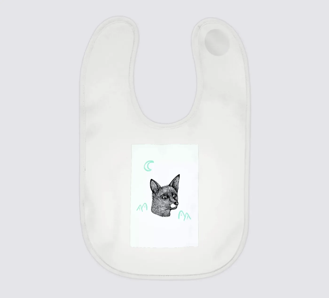 Celestial Fox baby slabbetje van Daniela Roessler