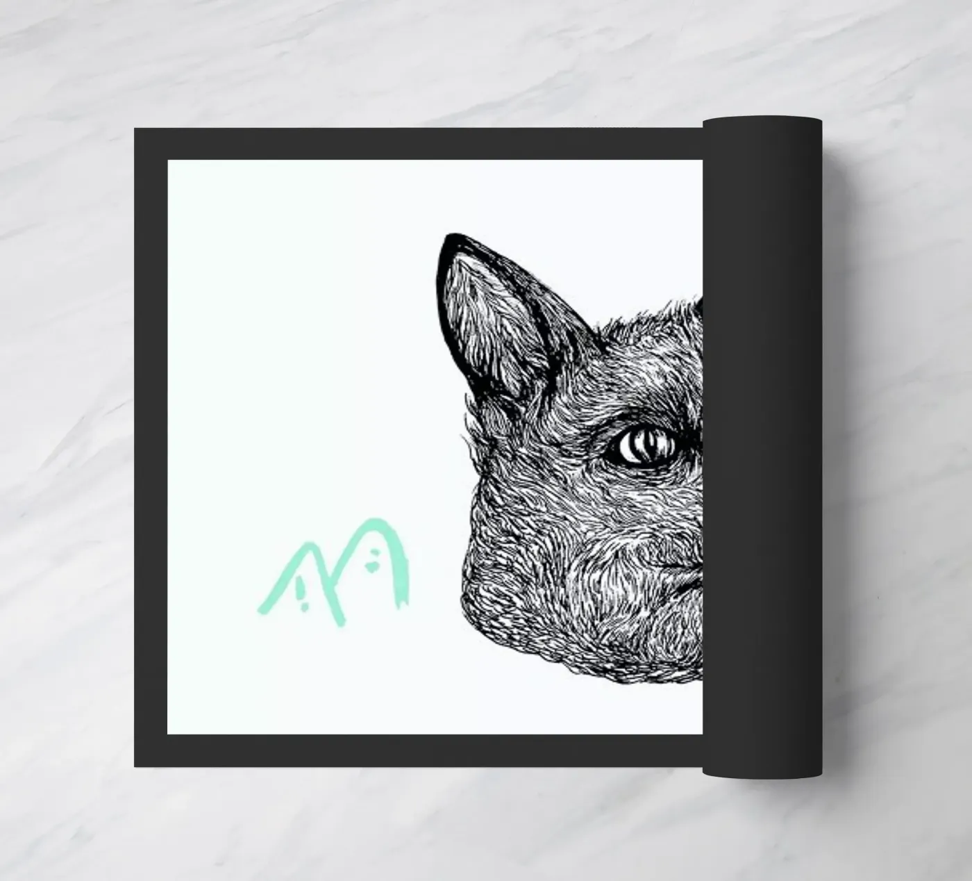 Celestial Fox Fußmatte von Daniela Roessler