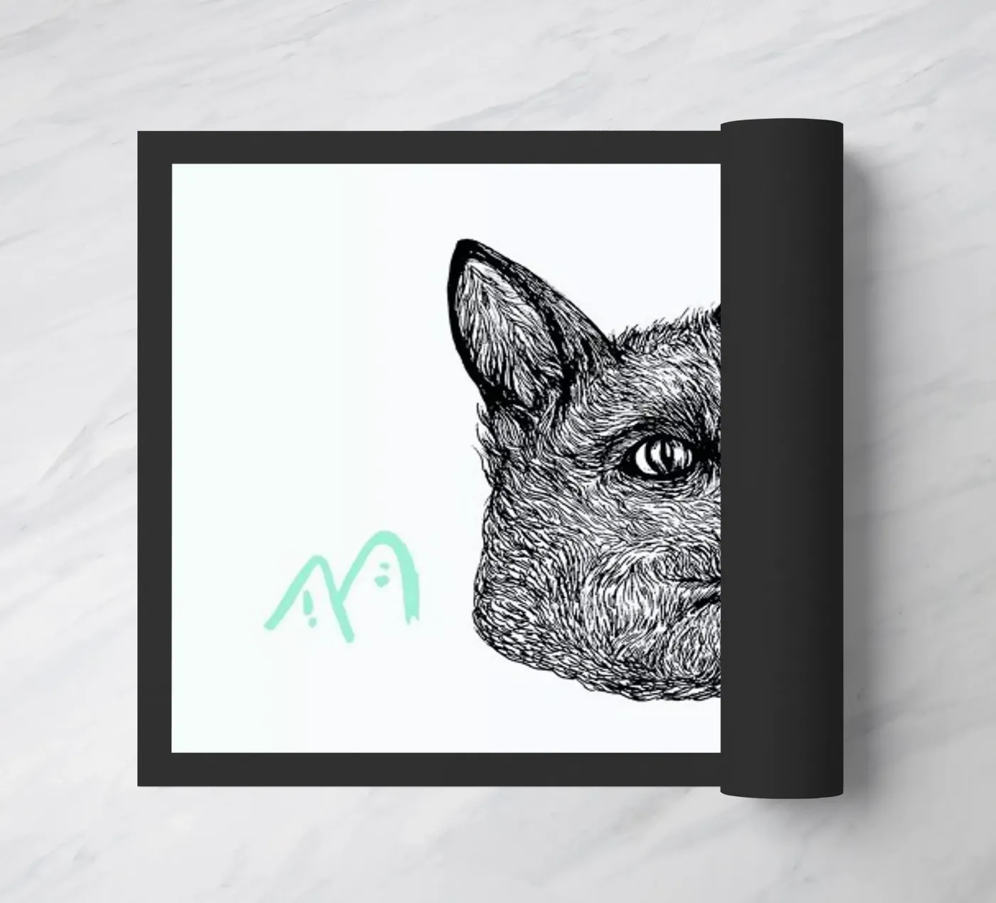 Celestial Fox deurmat van Daniela Roessler