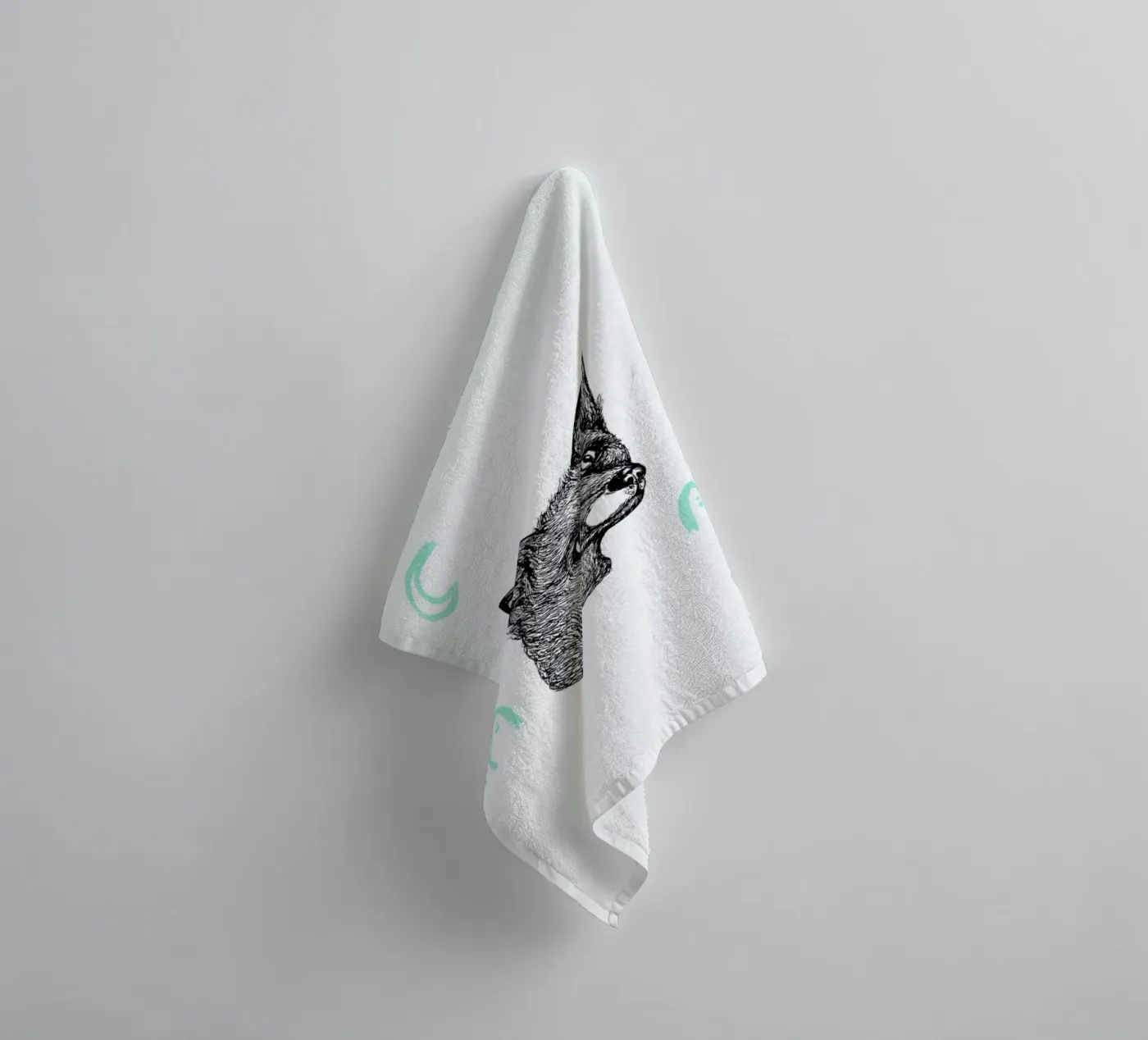 Celestial Fox badhanddoek van Daniela Roessler