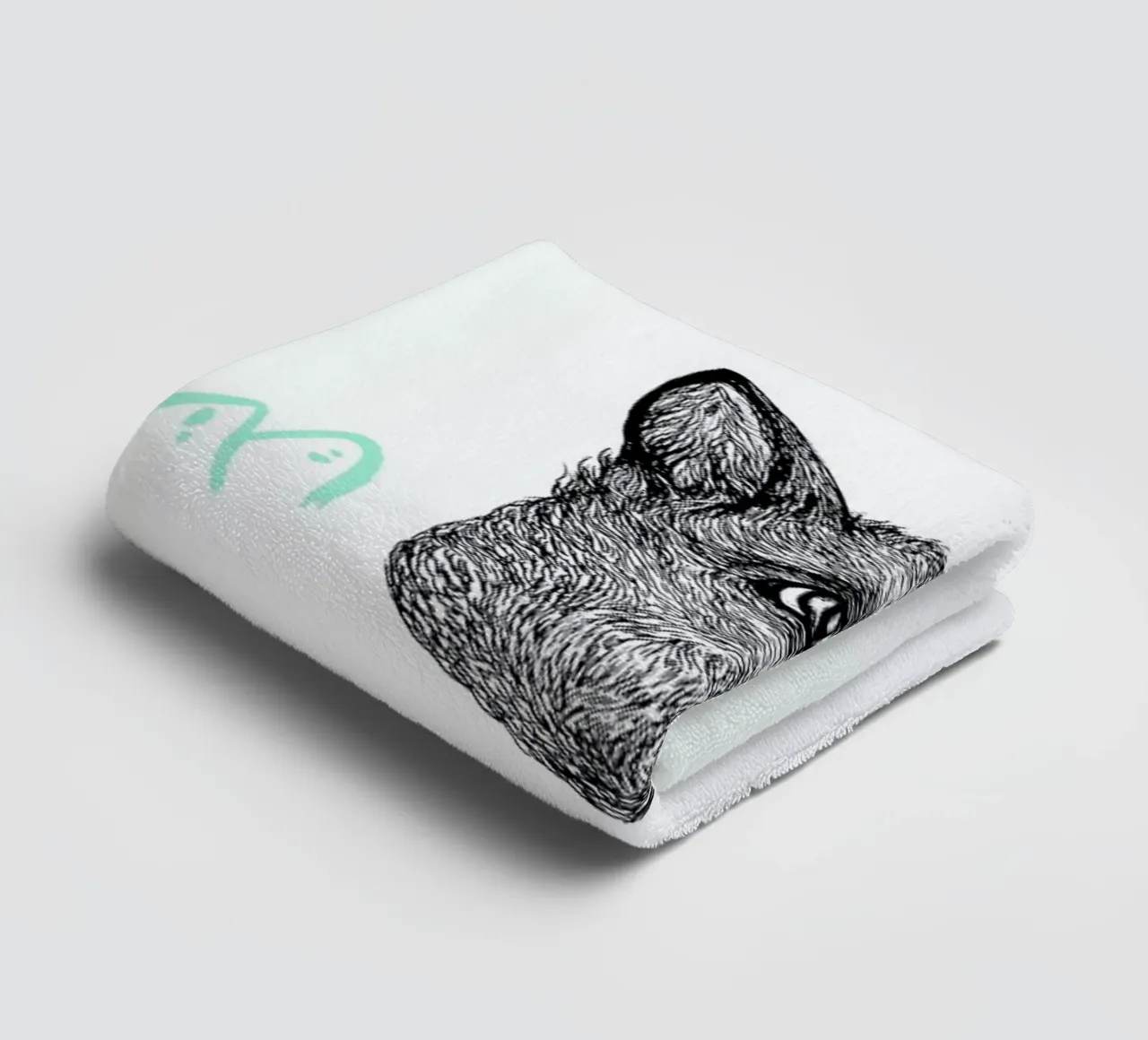 Celestial Fox badhanddoek van Daniela Roessler