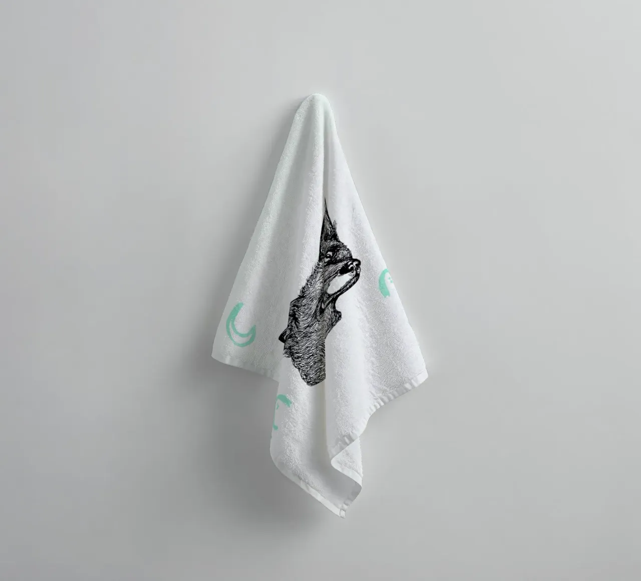 Celestial Fox badhanddoek van Daniela Roessler