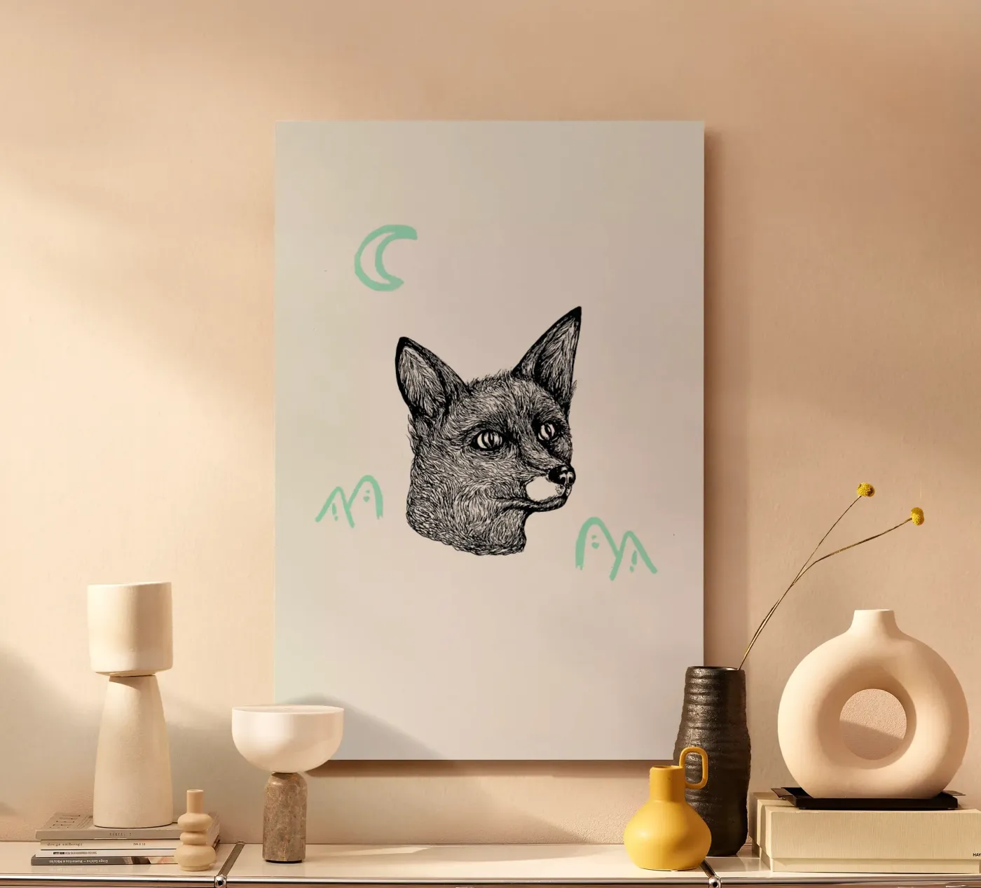Celestial Fox forex plate by Daniela Roessler