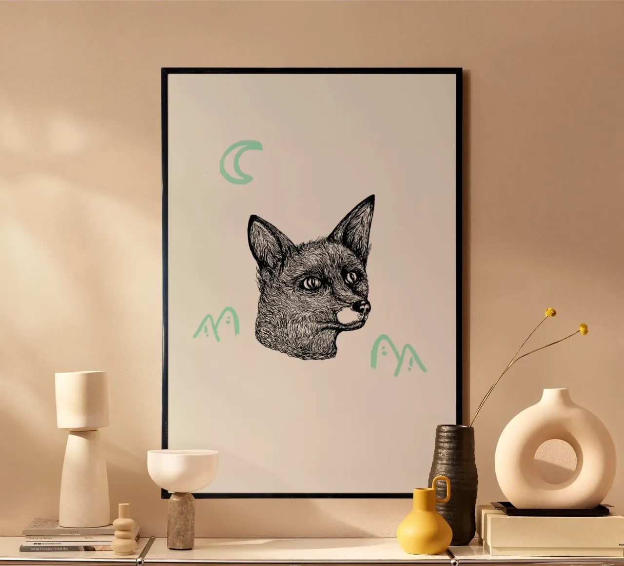 Celestial Fox poster da Daniela Roessler